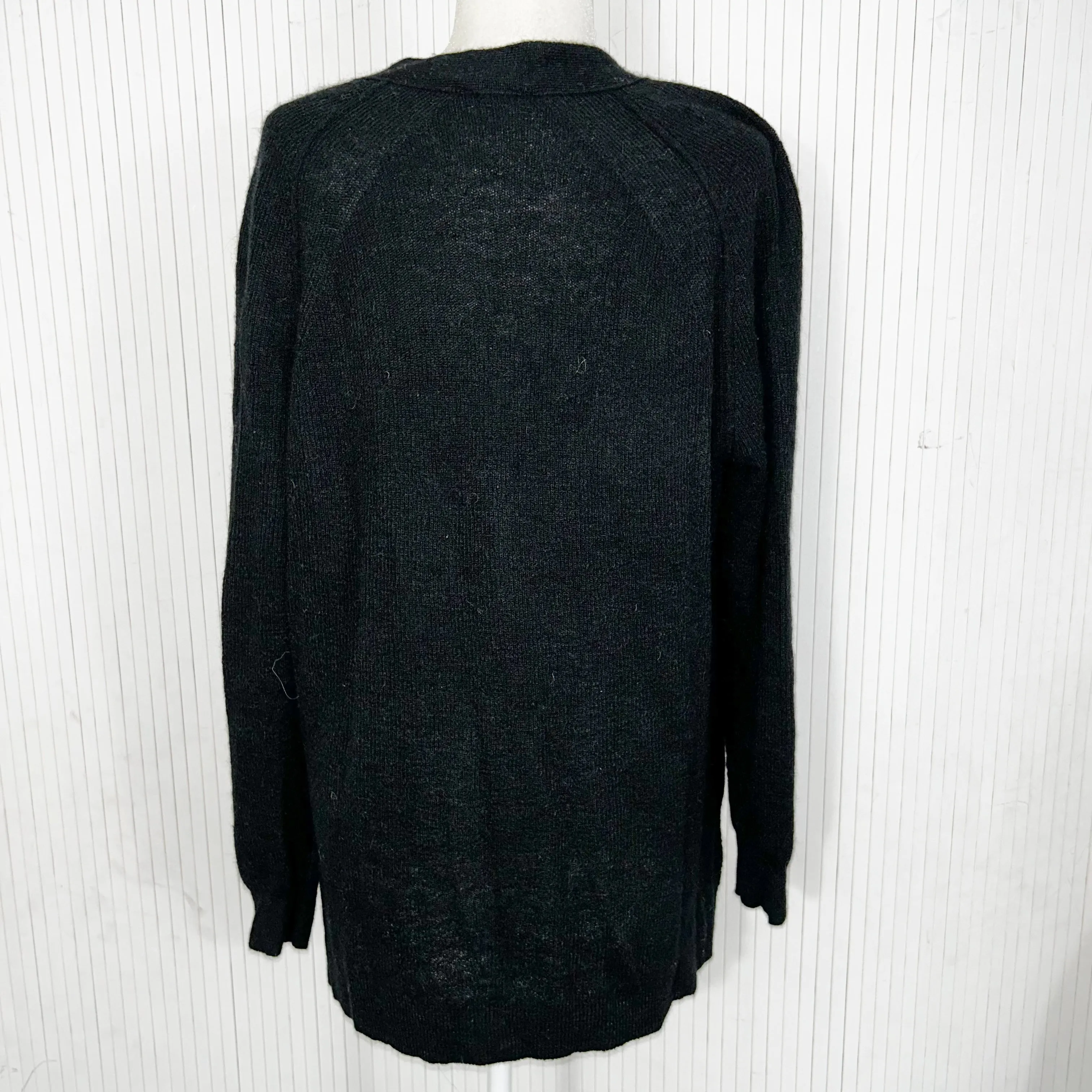 Acne Studios Brand New Black Alpaca & Wool Knit V Neck Cardigan XS/S/M/L/XL