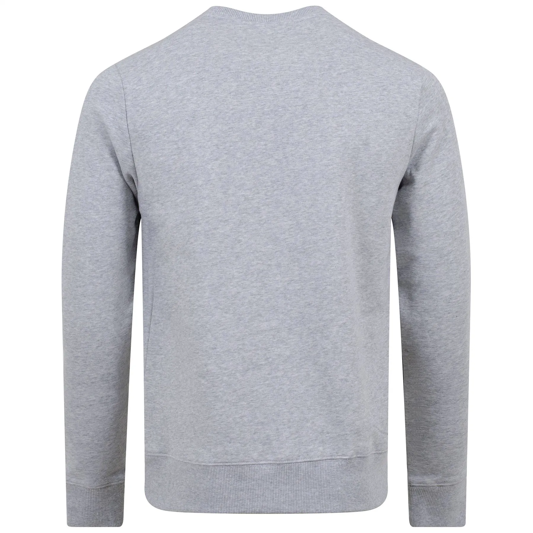 Alpha Cotton Fleece Crew Stone Grey Melange - SS23