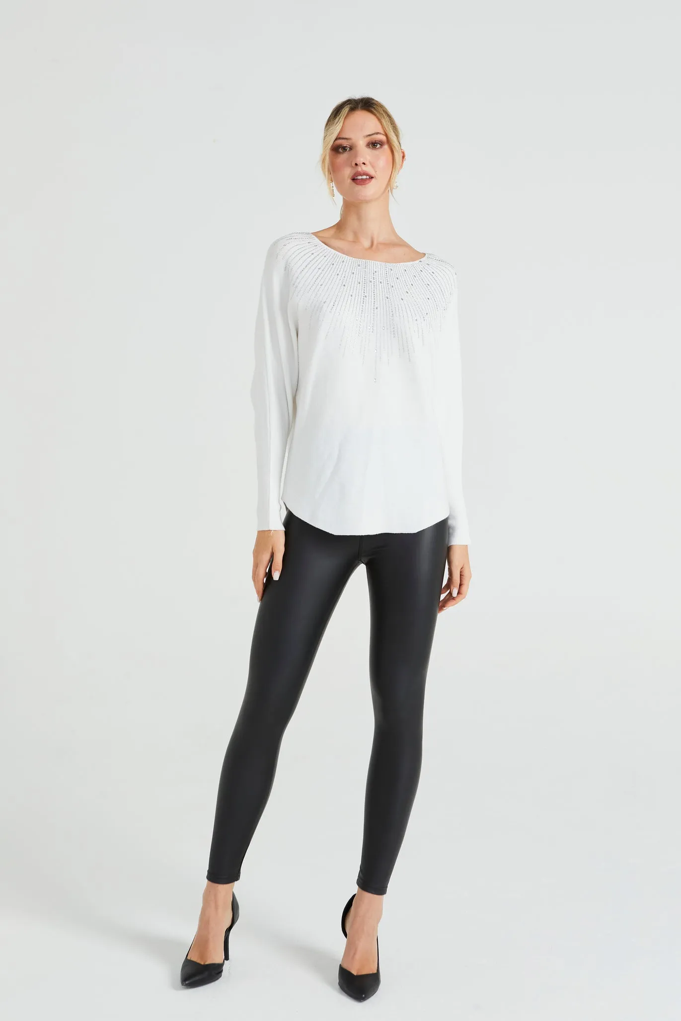 Angeleye Batwing Knitted Jumper