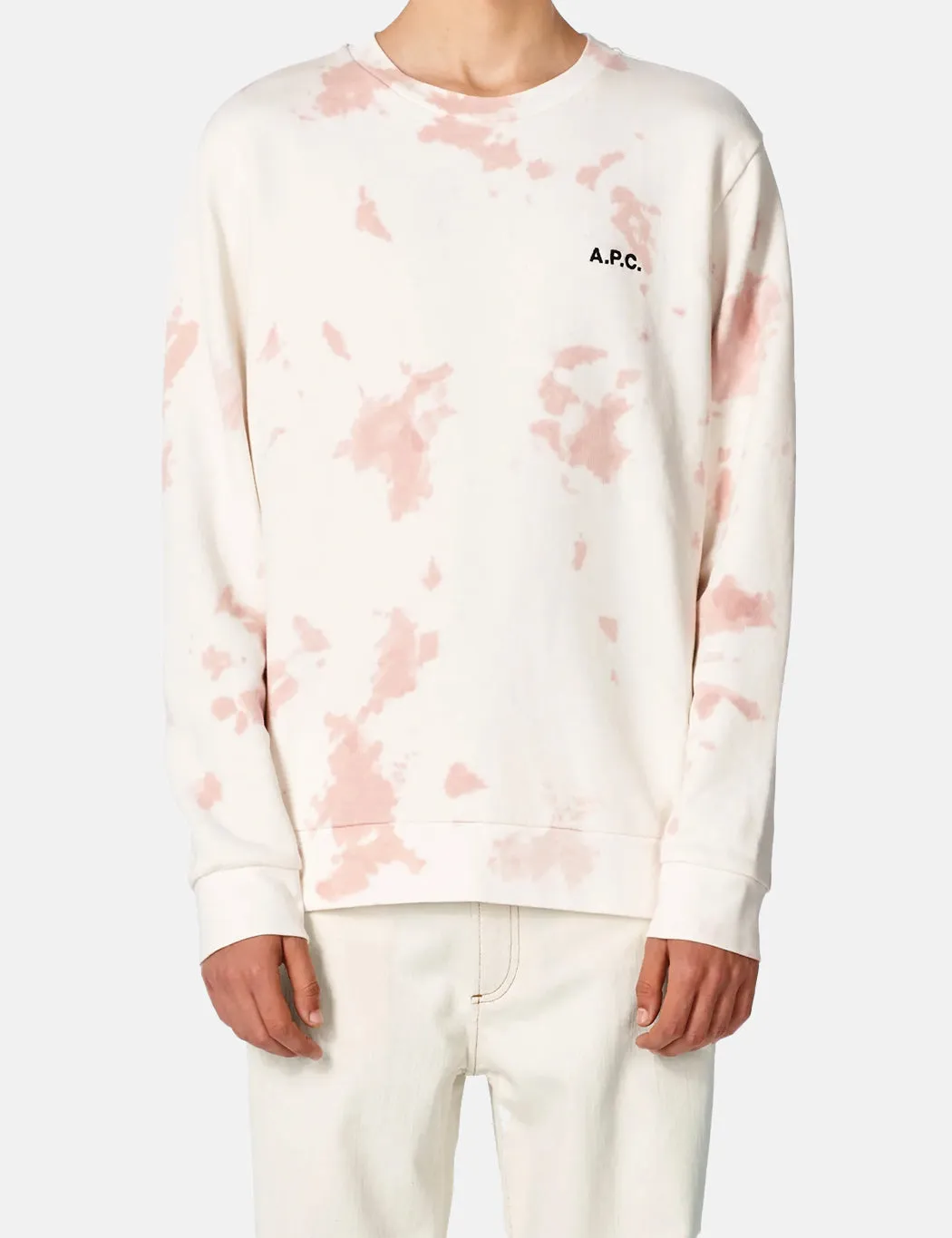 A.P.C. Rick Tie Dye Sweatshirt - Pink