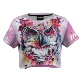 Artistic Owl Crop Top