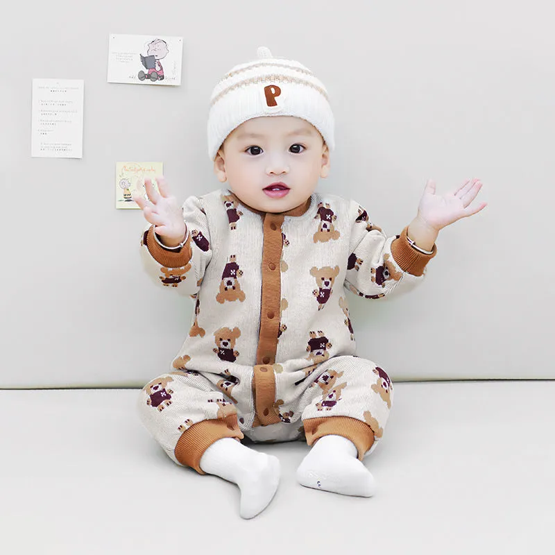 Baby Boys Animals Print Jumpsuits Wholesale 231019183