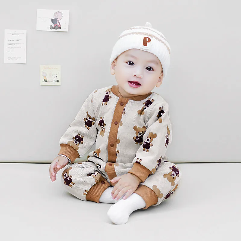 Baby Boys Animals Print Jumpsuits Wholesale 231019183