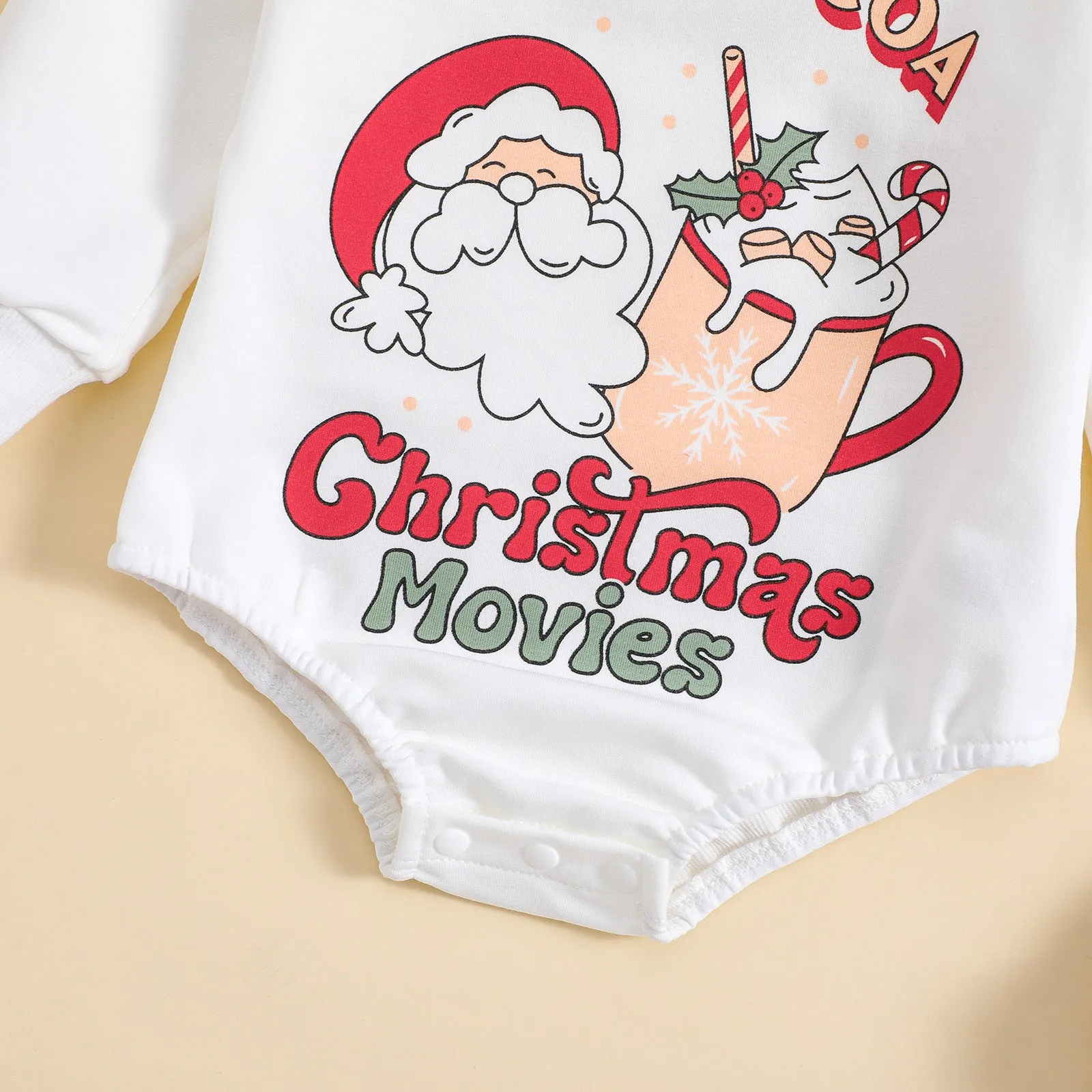 Baby Girls Letters Cartoon Print Christmas Rompers Wholesale 23111504