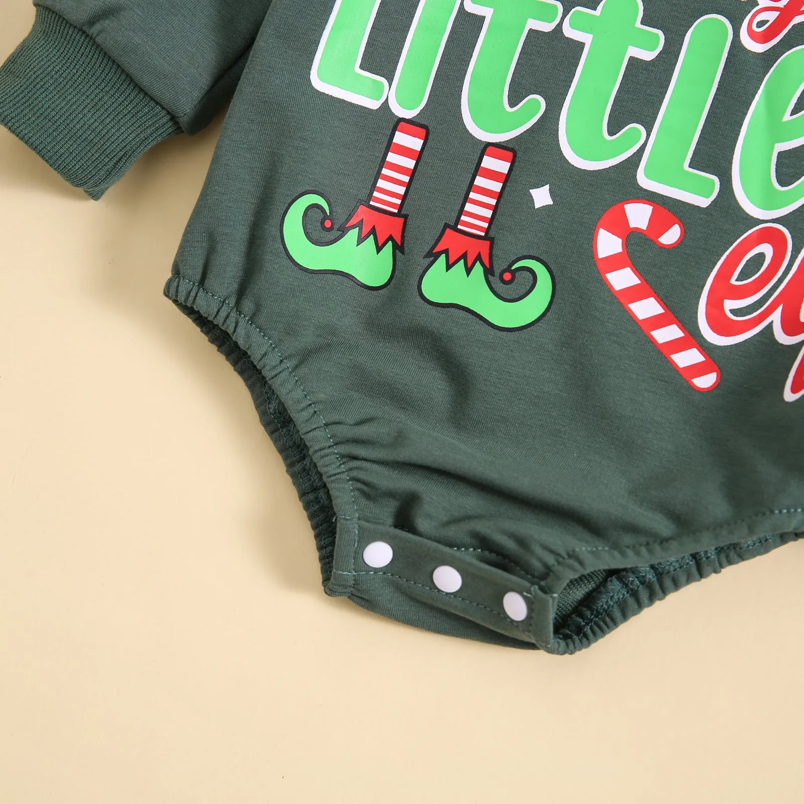 Baby Girls Letters Cartoon Print Christmas Rompers Wholesale 23111504