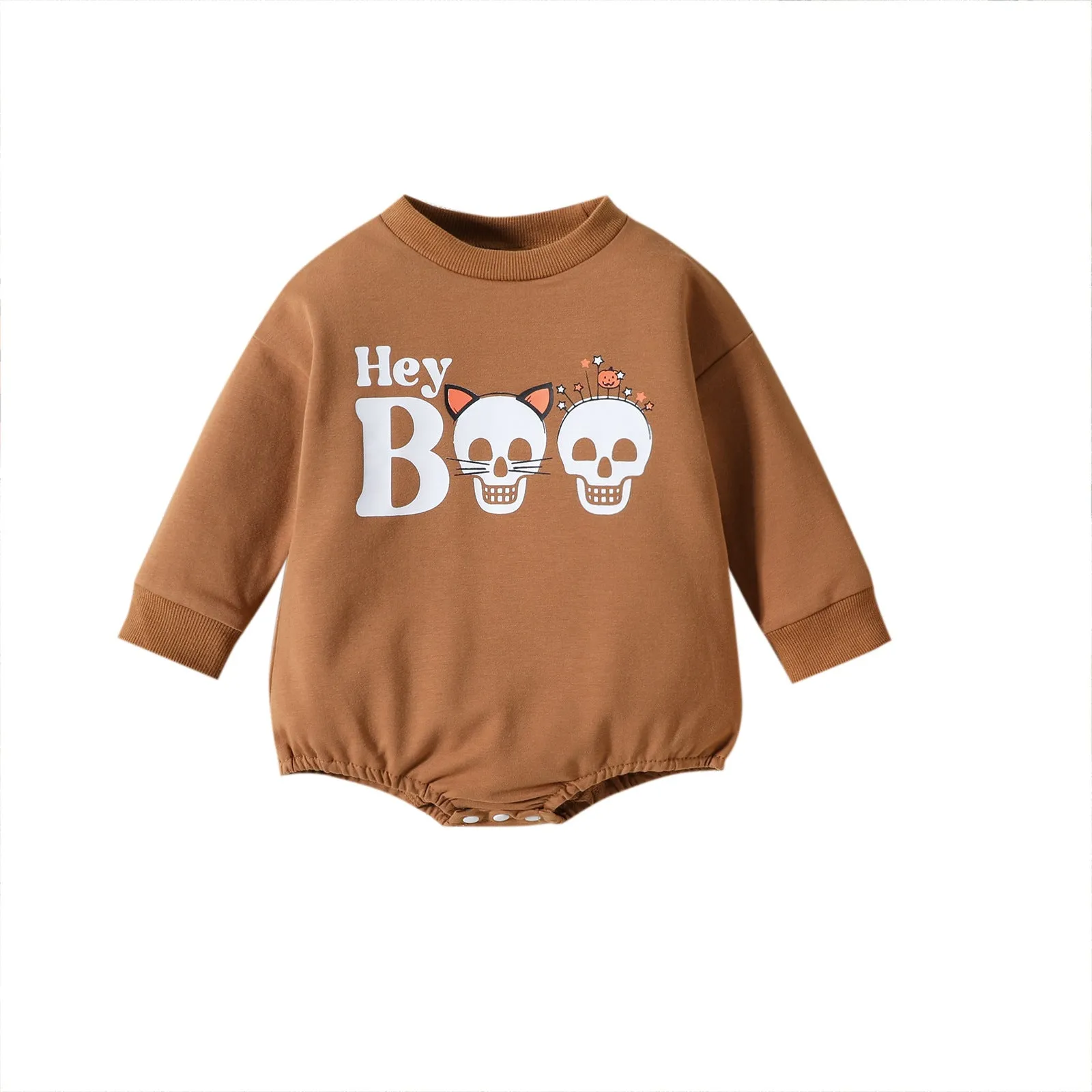 Baby Unisex Letters Print Halloween Rompers Wholesale 23090683