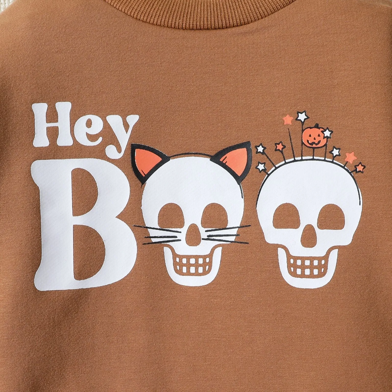 Baby Unisex Letters Print Halloween Rompers Wholesale 23090683