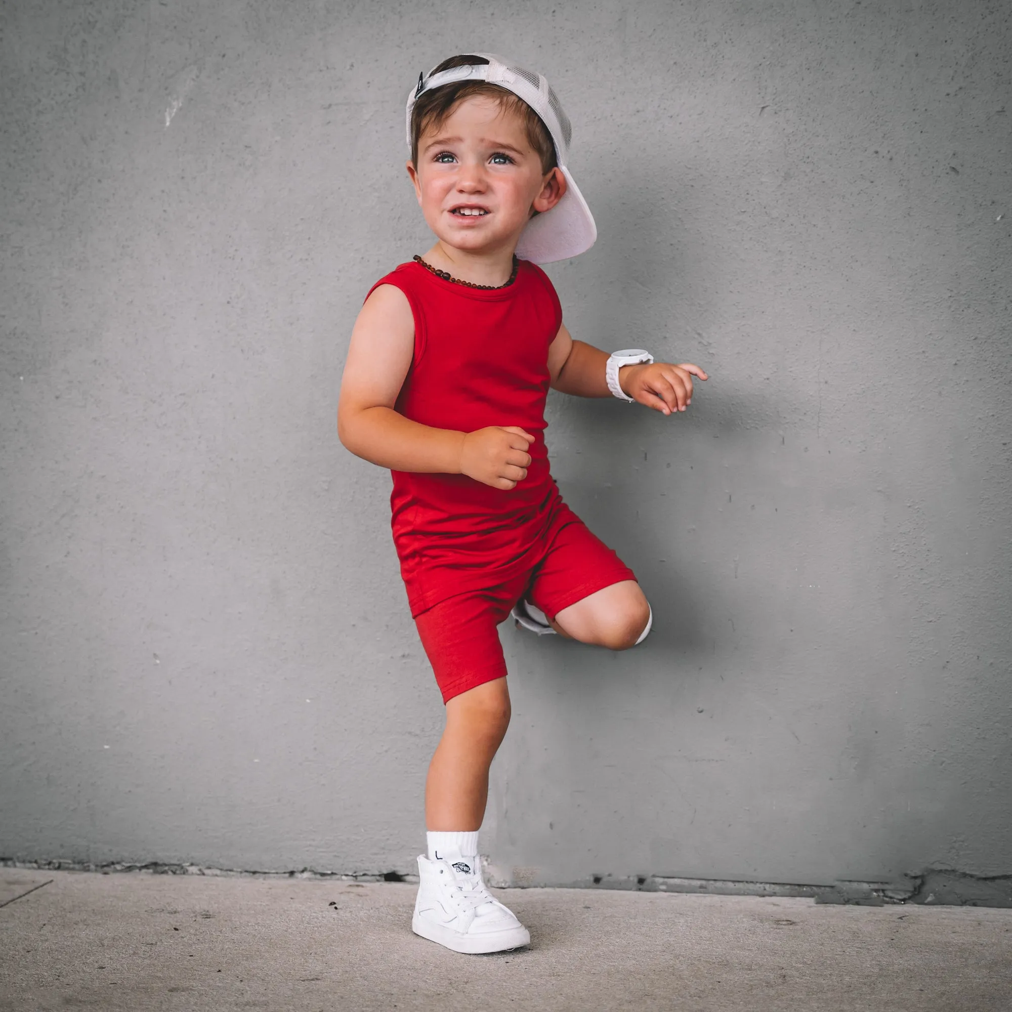 BAMBOO BASIC TANK- Red