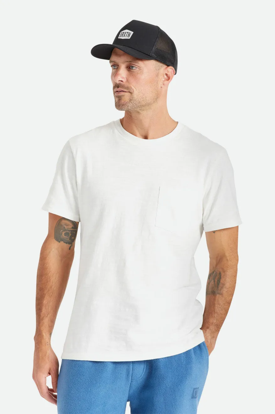 Basic Slub S/S Pocket Tee - Off White