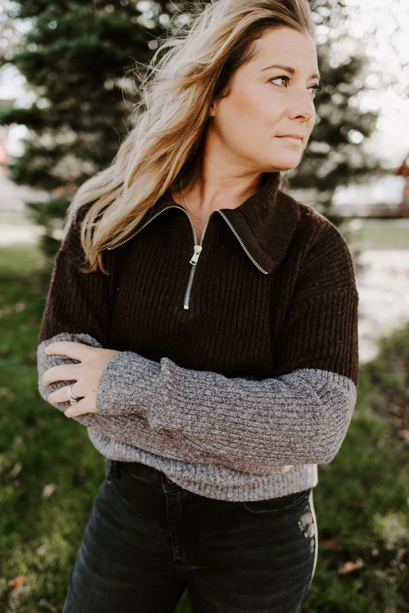 Bella Color Block Pullover