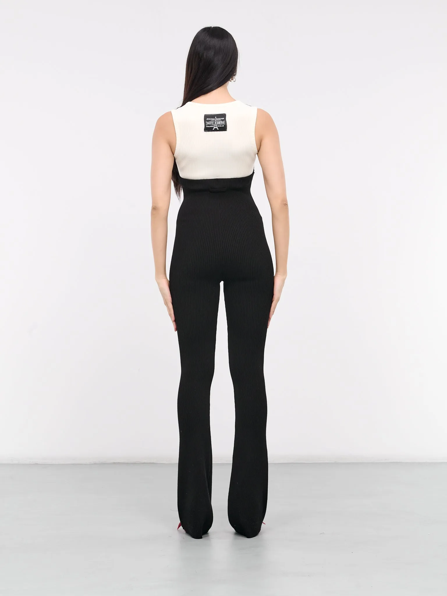 Bi-Color Jumpsuit (24-25-F-CB013-M068-WHITE-BLACK)