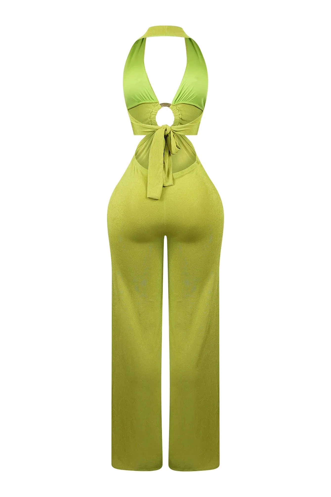 Bridget Slinky Halter O Ring Jumpsuit