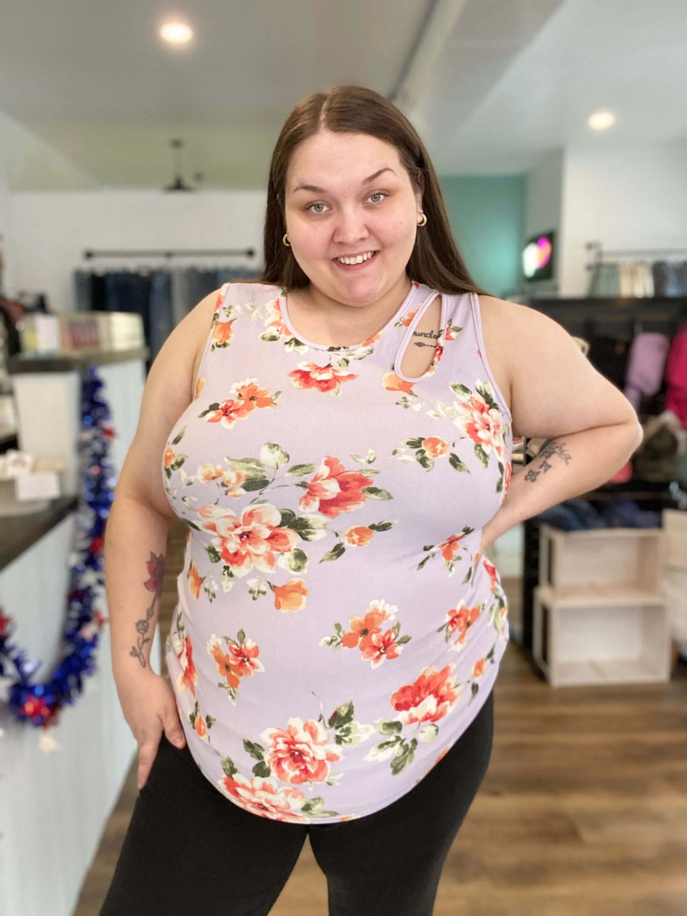 Carissa Floral Tank