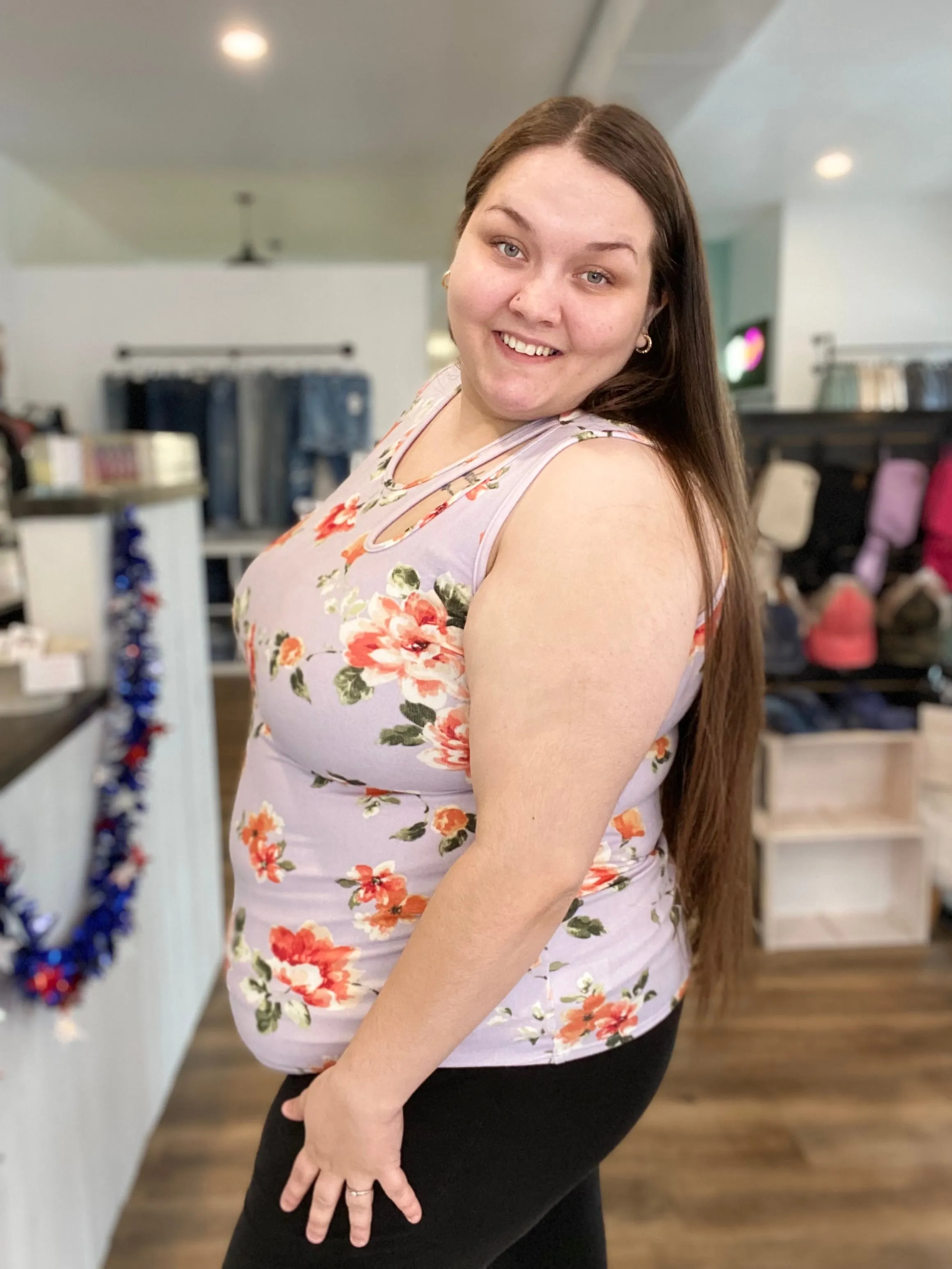 Carissa Floral Tank