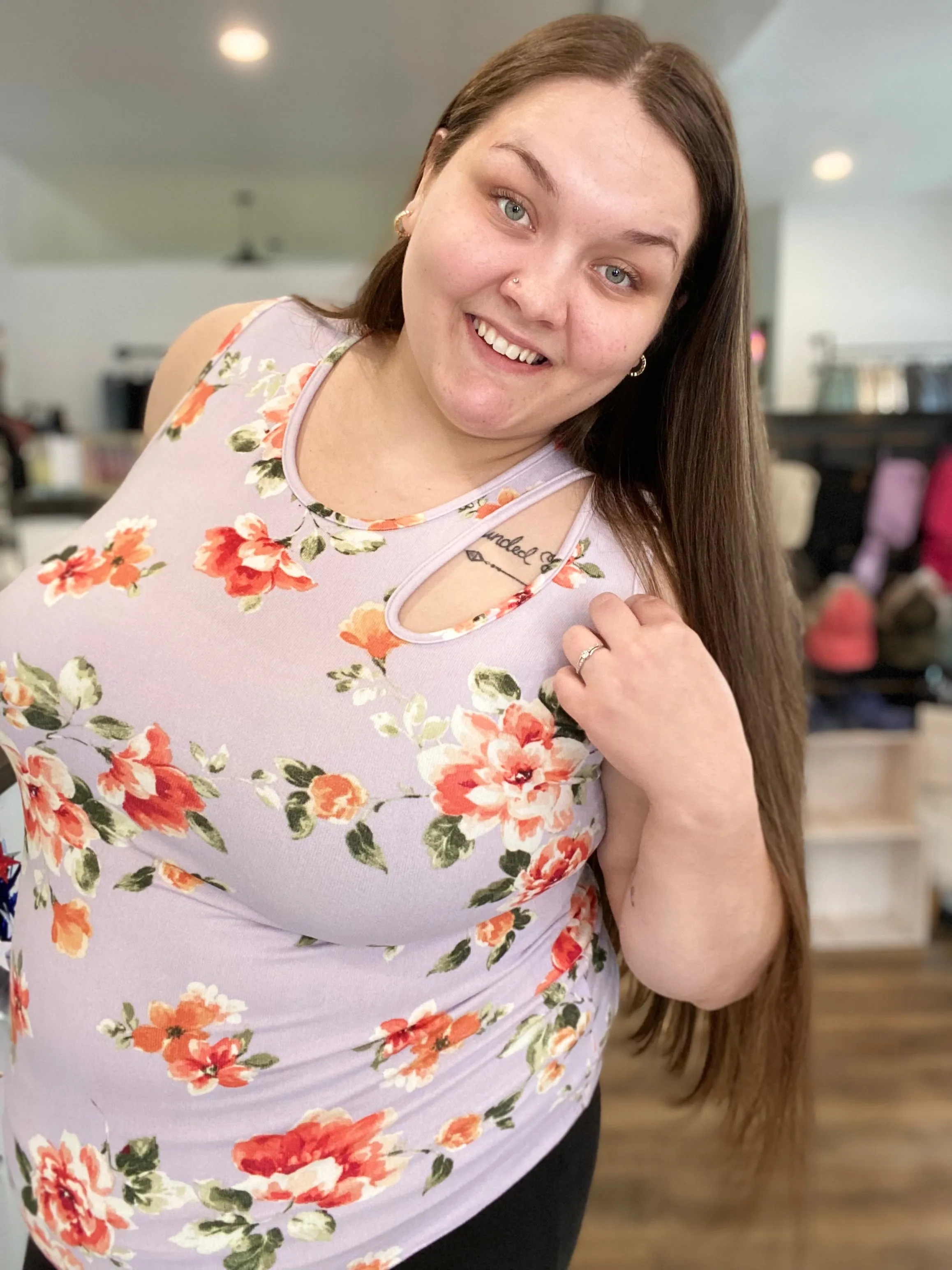 Carissa Floral Tank