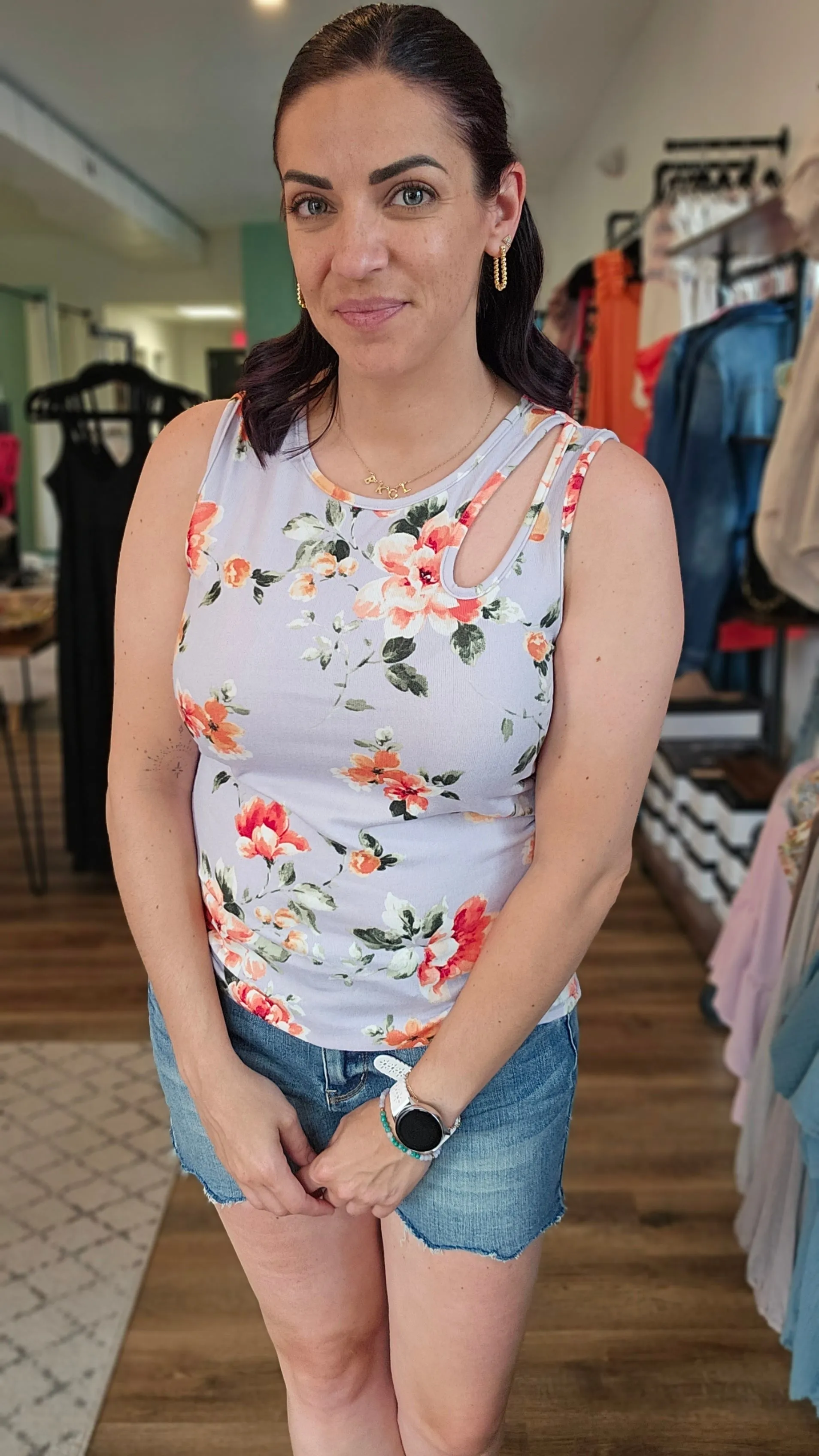 Carissa Floral Tank