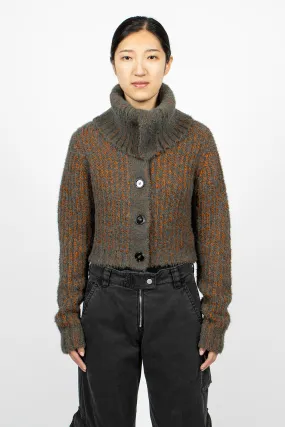 Chunky Cardigan Rust/Multi