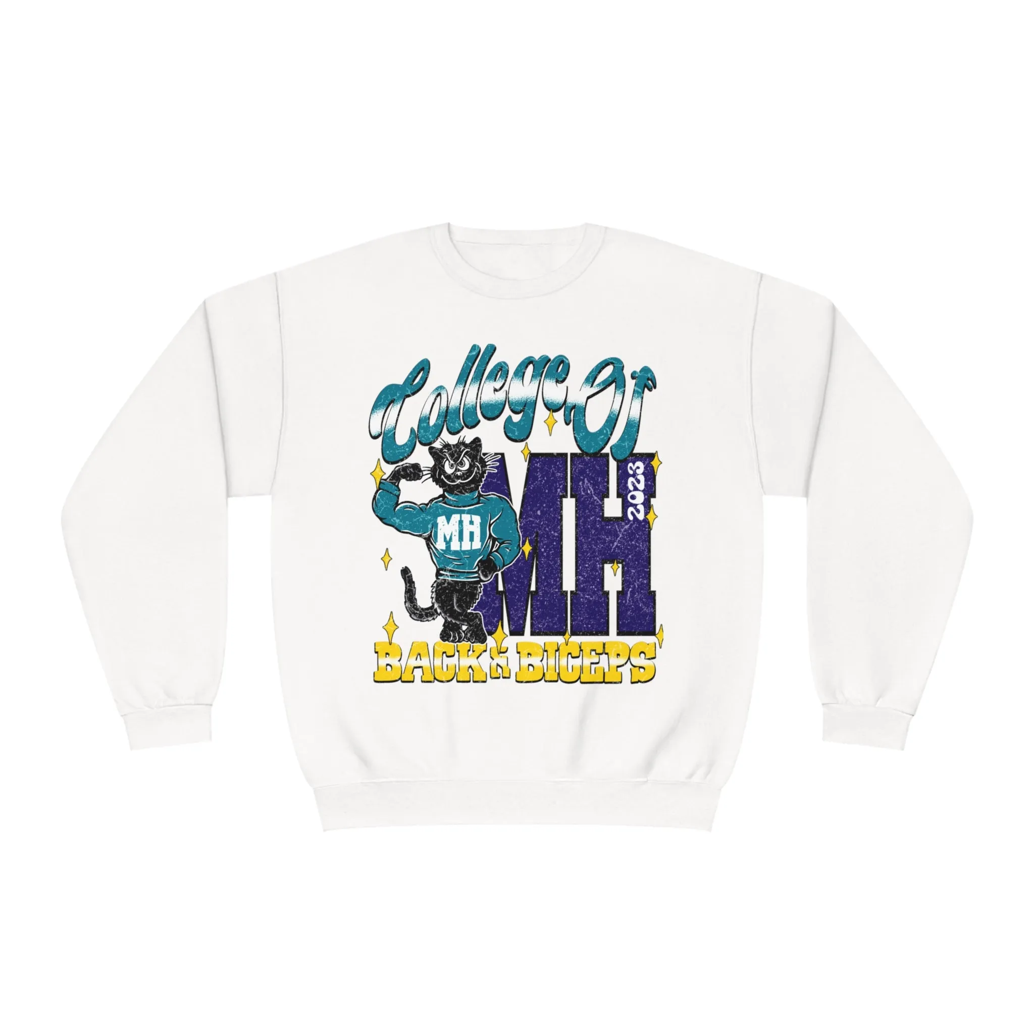 COLLEGE OF BACK & BICEPS - CREWNECK