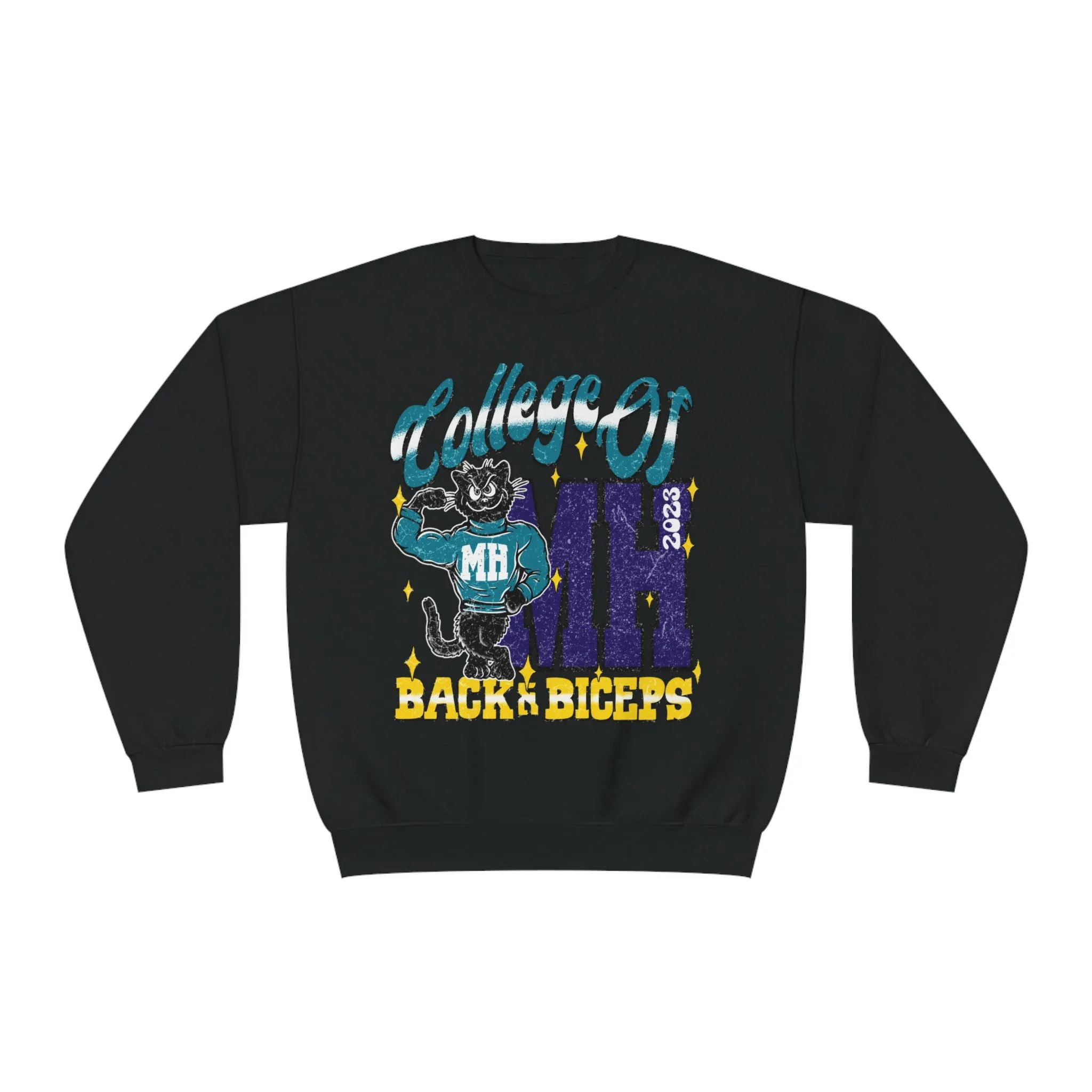 COLLEGE OF BACK & BICEPS - CREWNECK