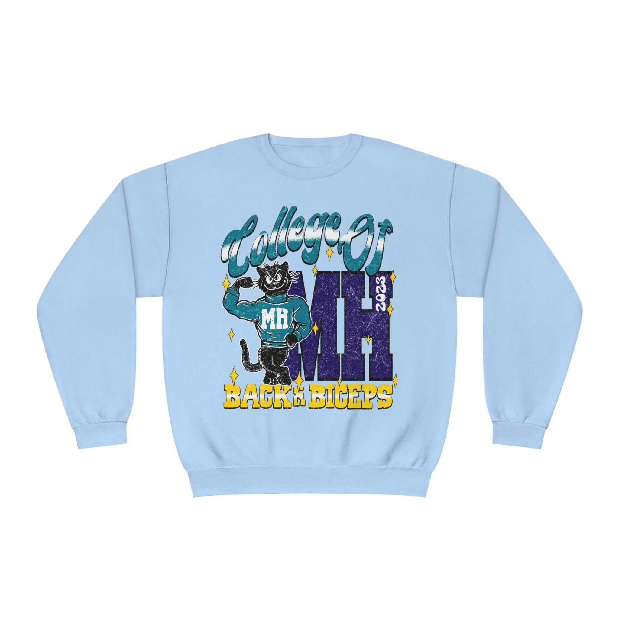 COLLEGE OF BACK & BICEPS - CREWNECK