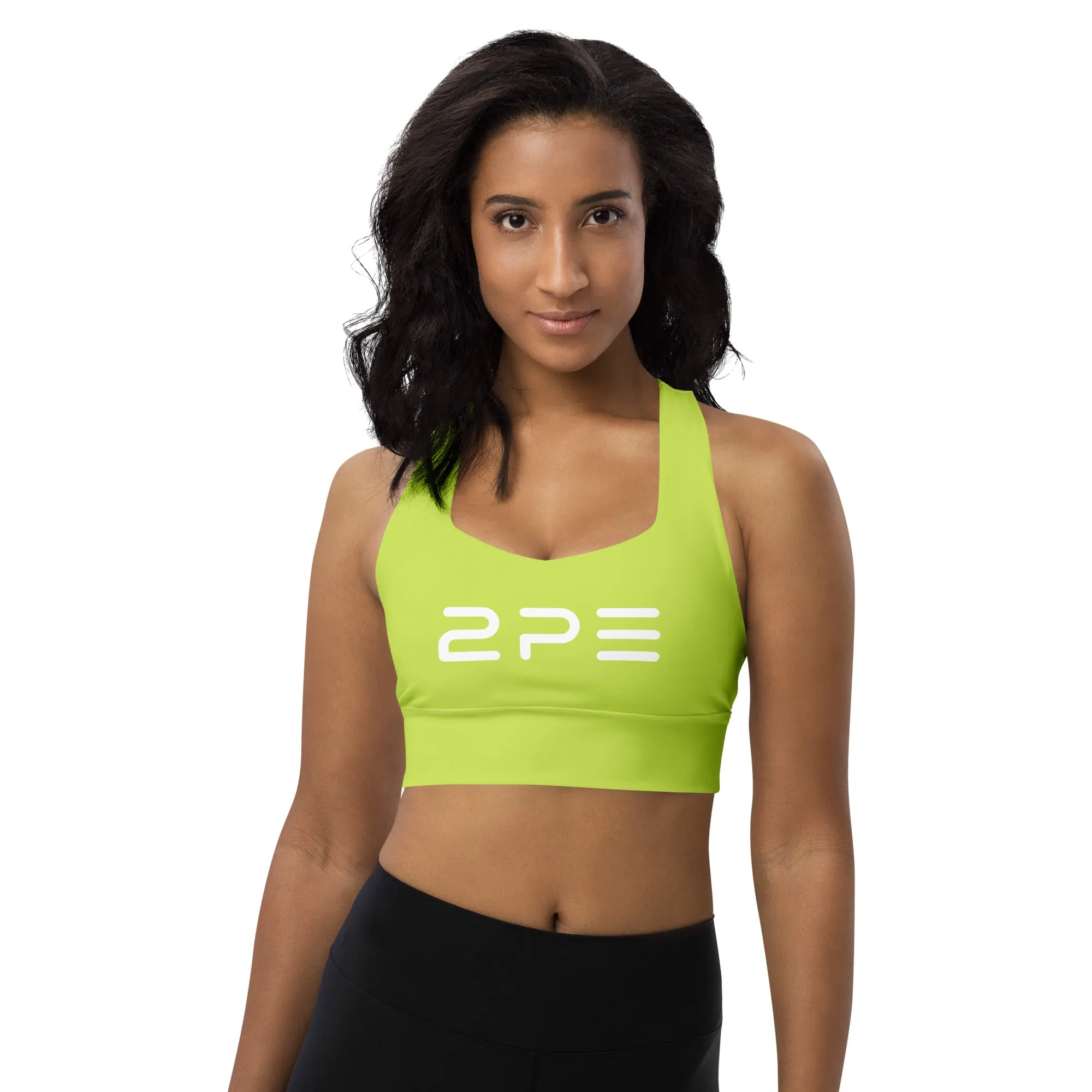 Compression sports bra - Bright Green