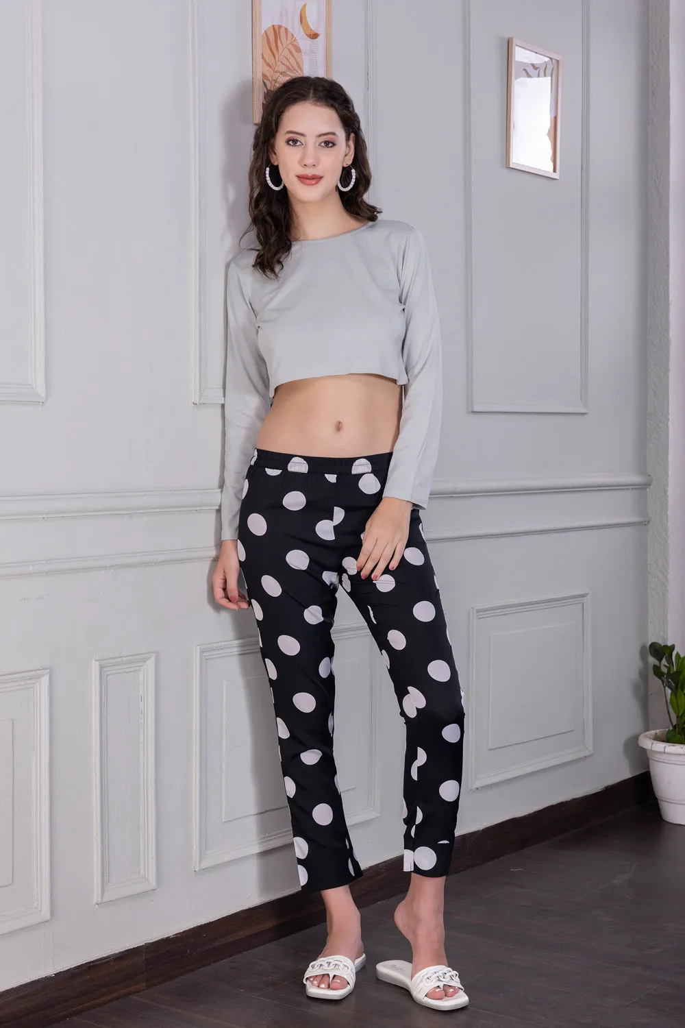 Crop top & Polka Pj