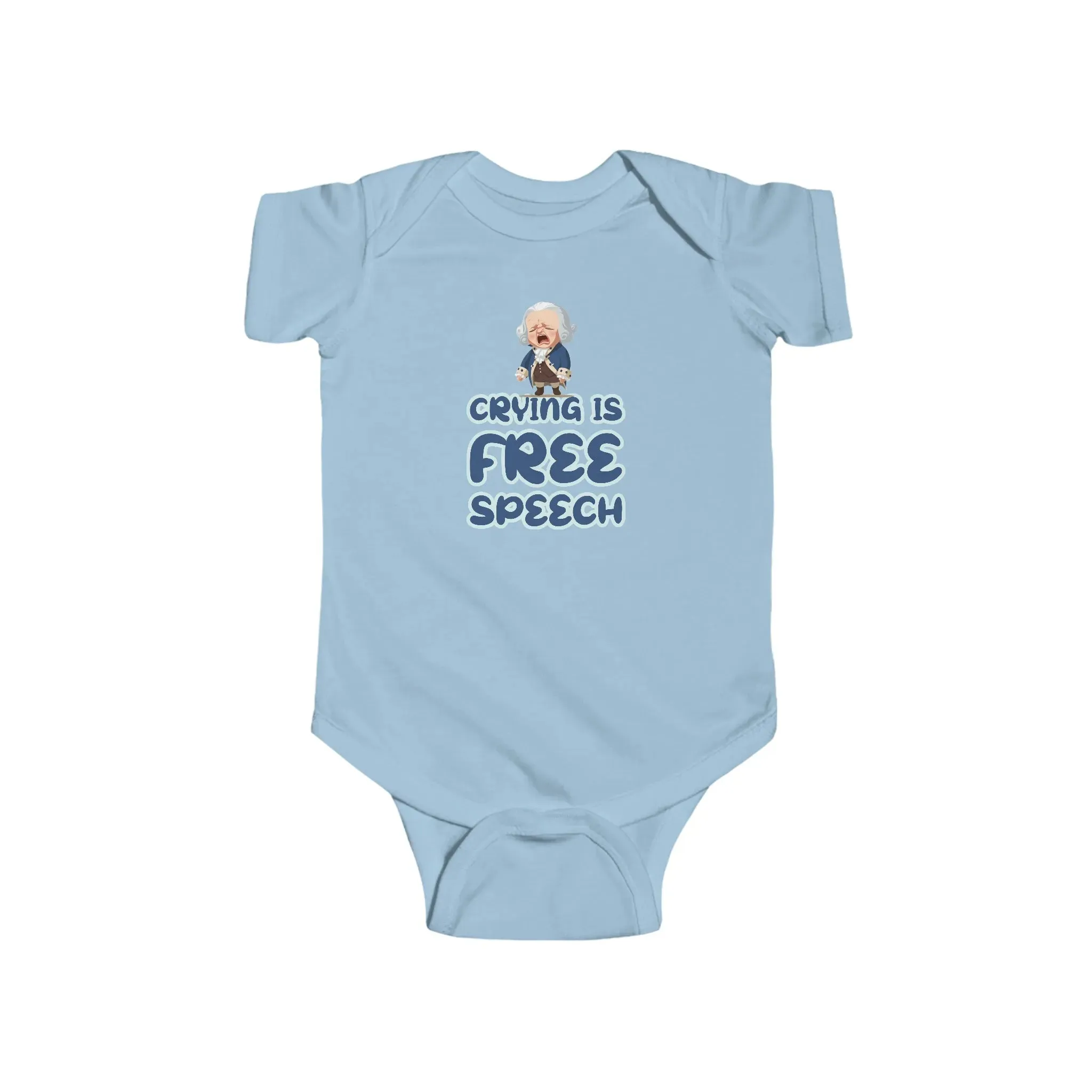 Crying Is Free Speech Infant Fine Jersey Bodysuit