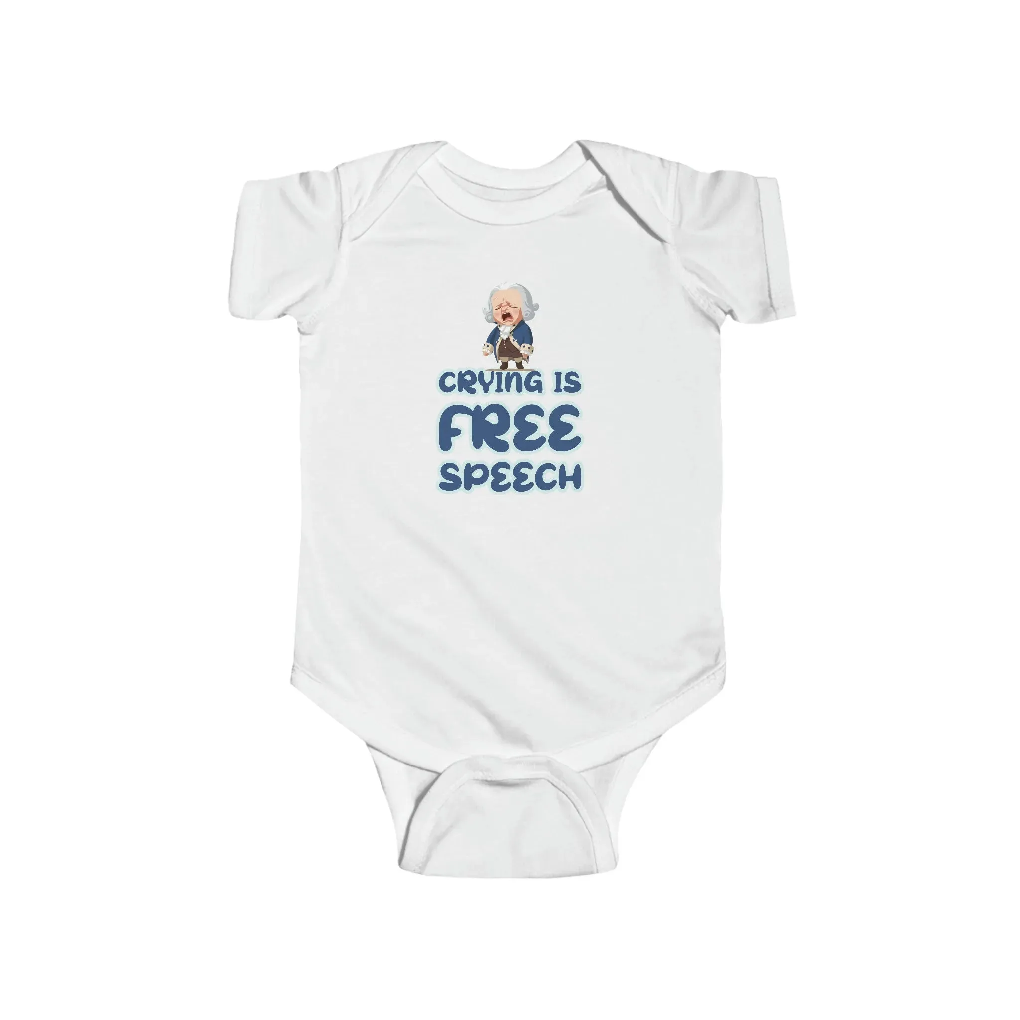 Crying Is Free Speech Infant Fine Jersey Bodysuit