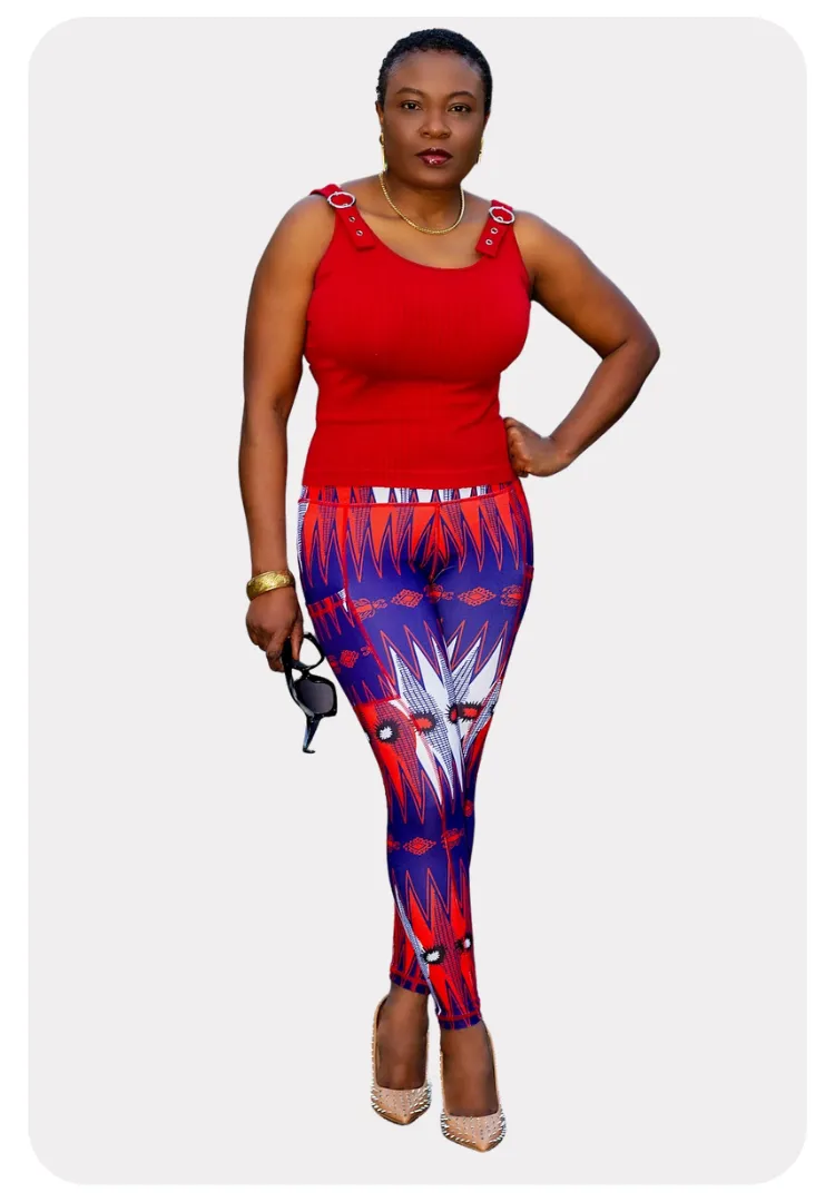 Diamond African Print leggings