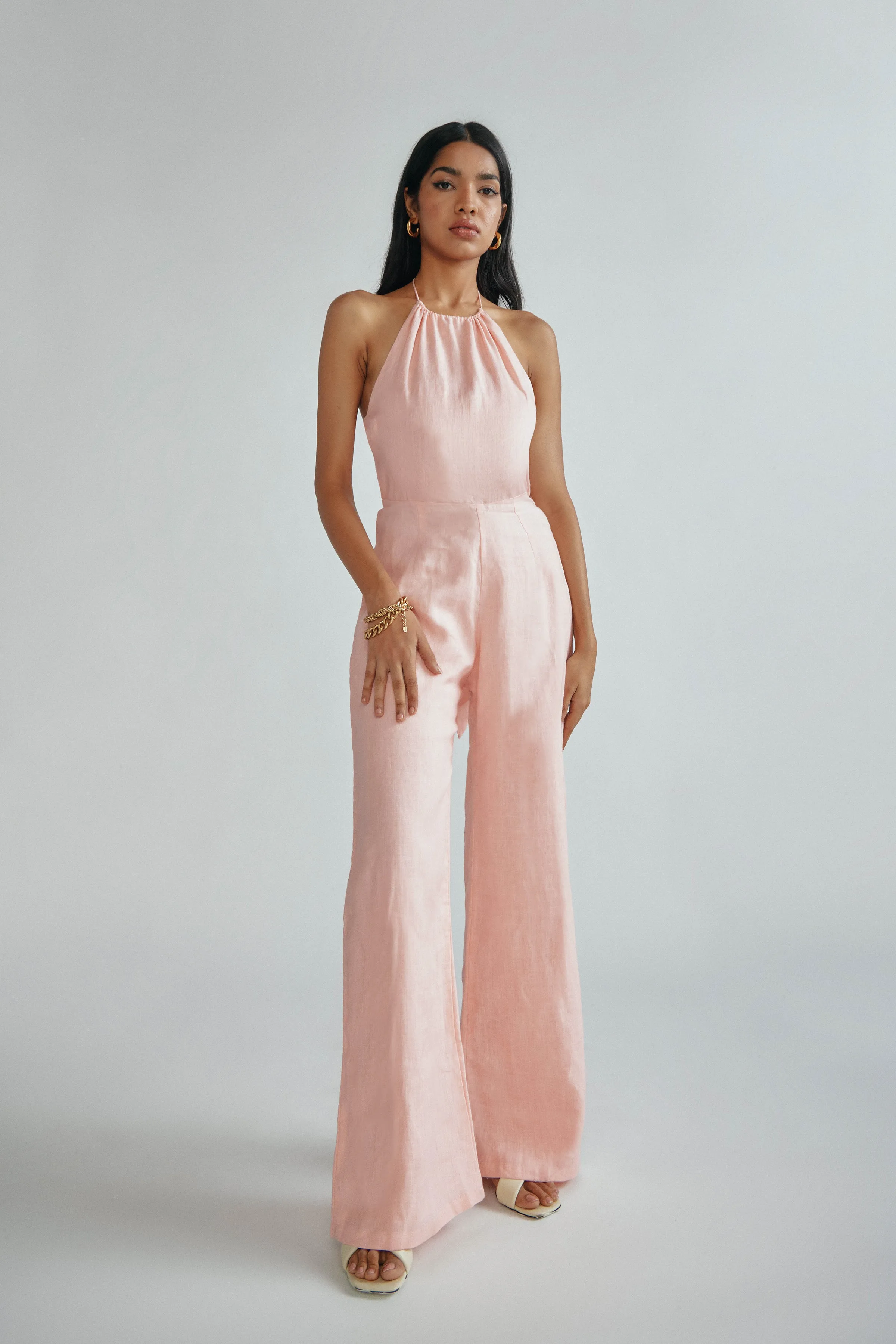 Emma Jumpsuit - Peach