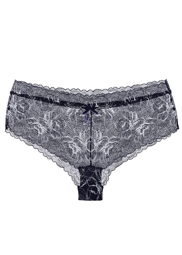 EVELYN Flower Pattern Lace Boyshorts