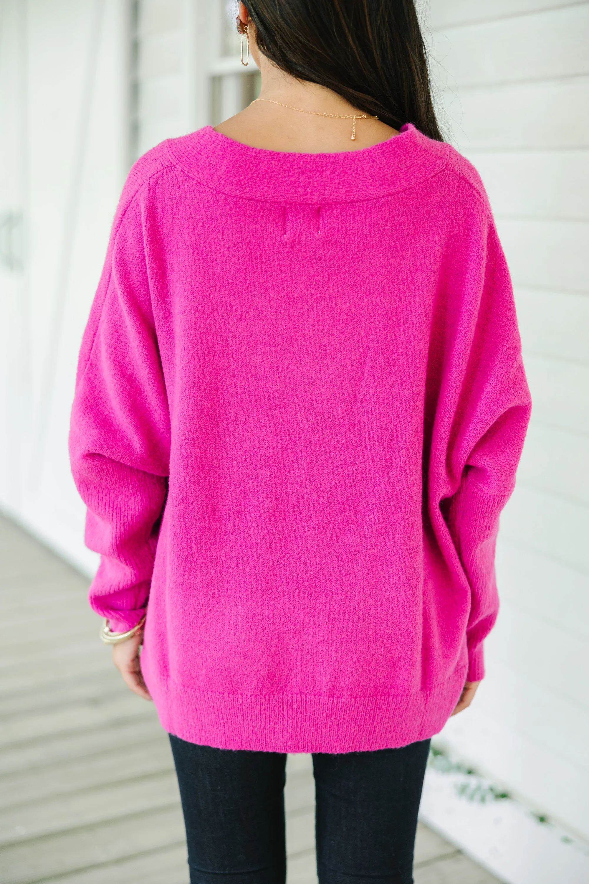 Exactly What You Want Orchid Pink Sweater