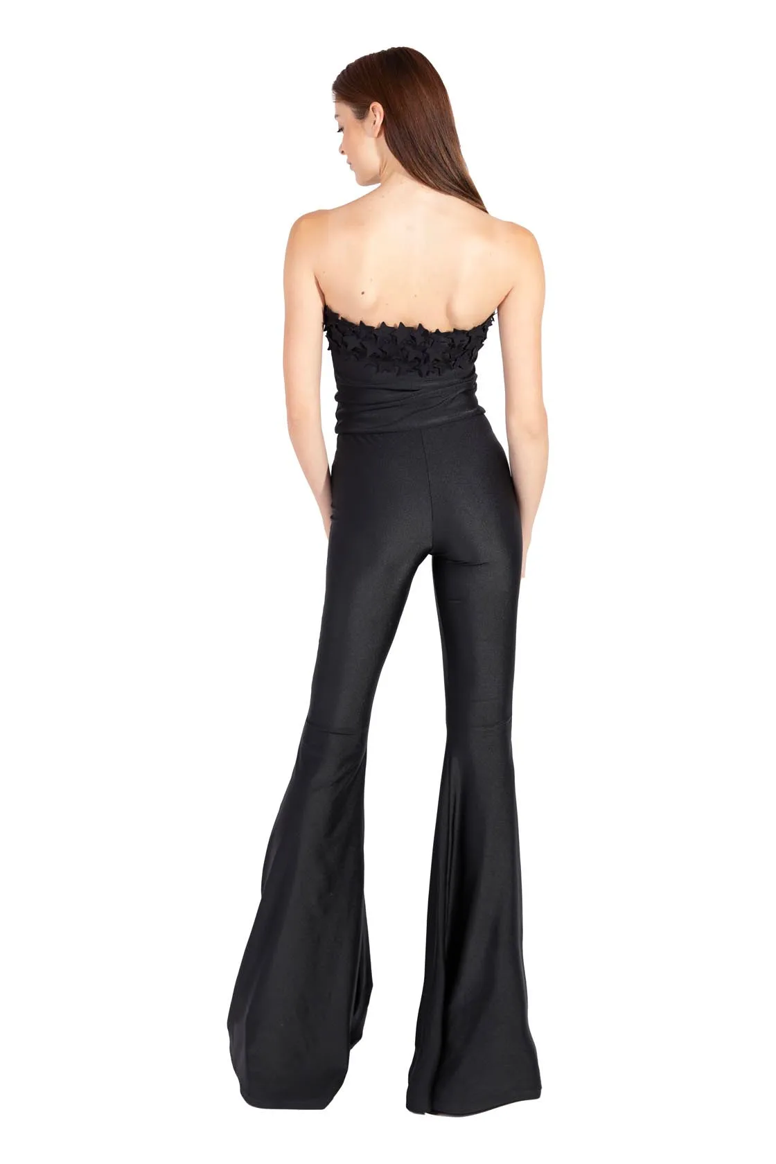 Fascia di Stelle jumpsuit in Lycra Nera