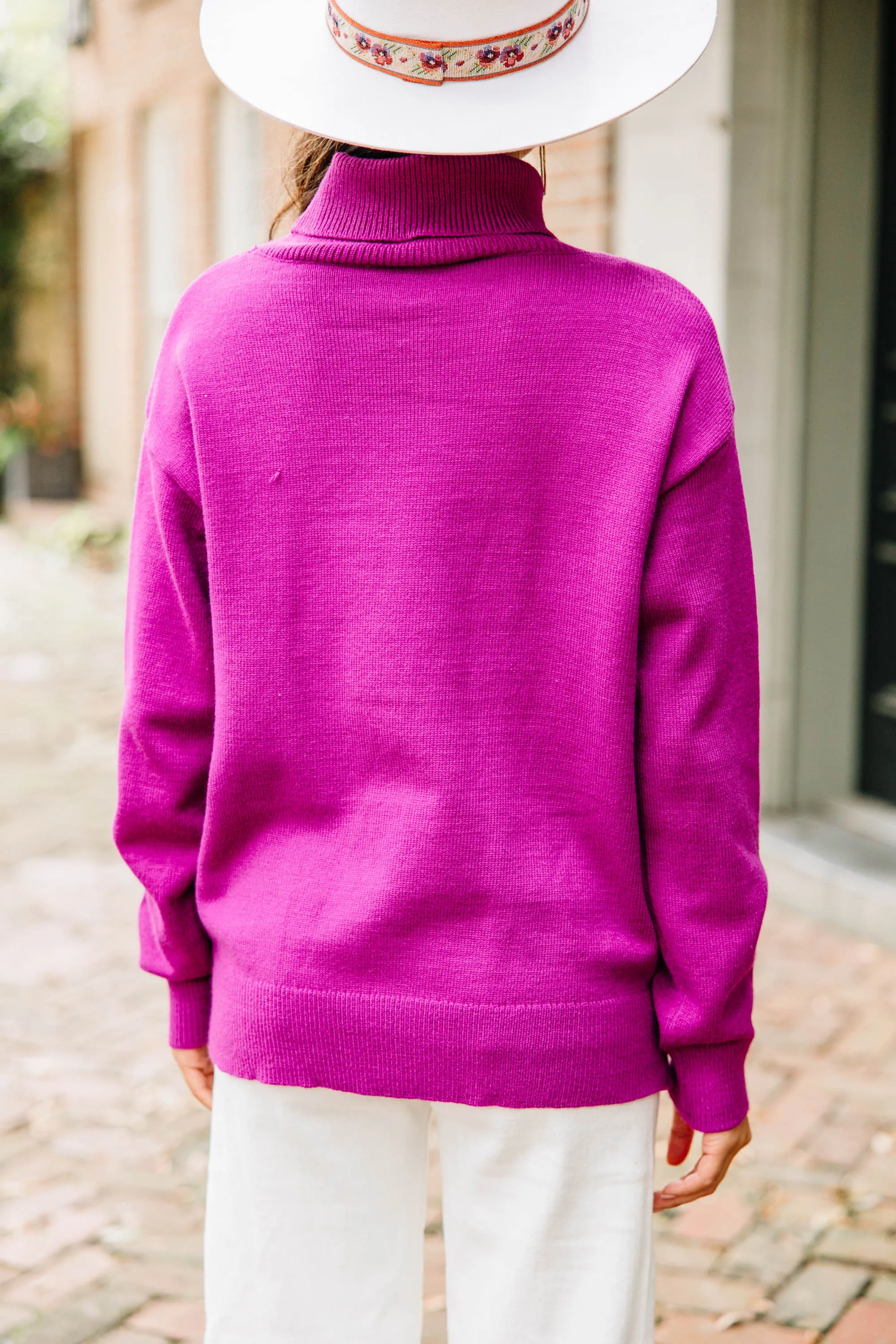 Feeling Your Best Orchid Purple Turtleneck Sweater