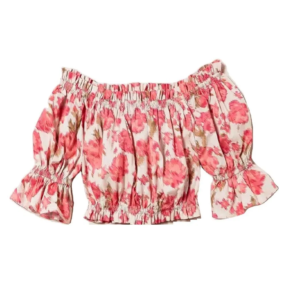 Floral Poplin Blouse and Shorts