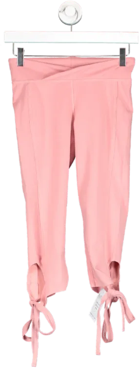 Free People Pink Crop Tie Legging UK XS