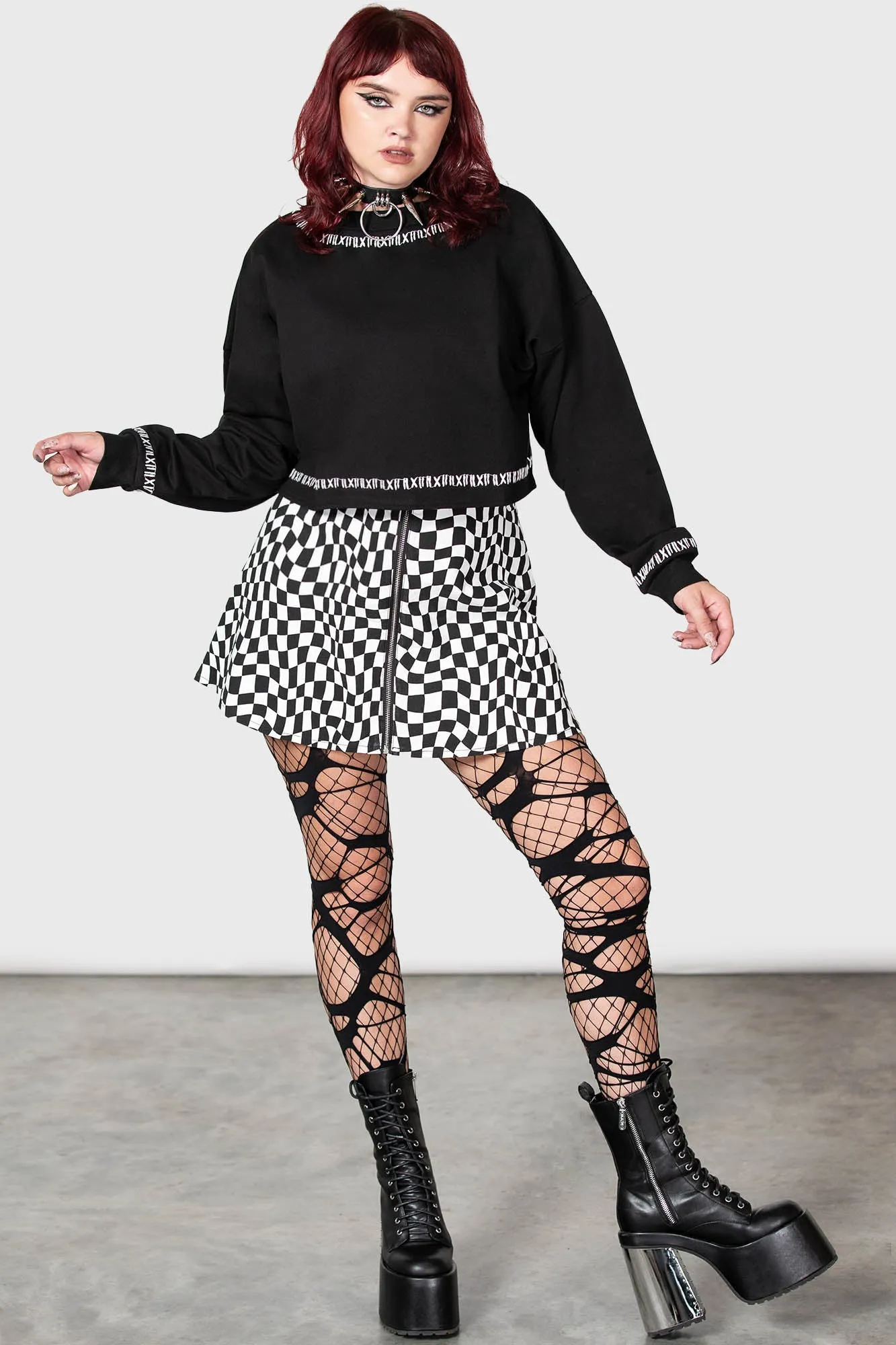 Fright N Terror Crop Sweater