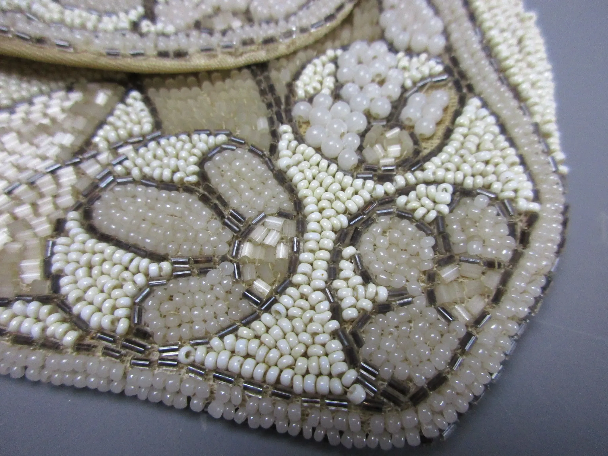 Glass Bead Evening Clutch Bag Vintage c1920