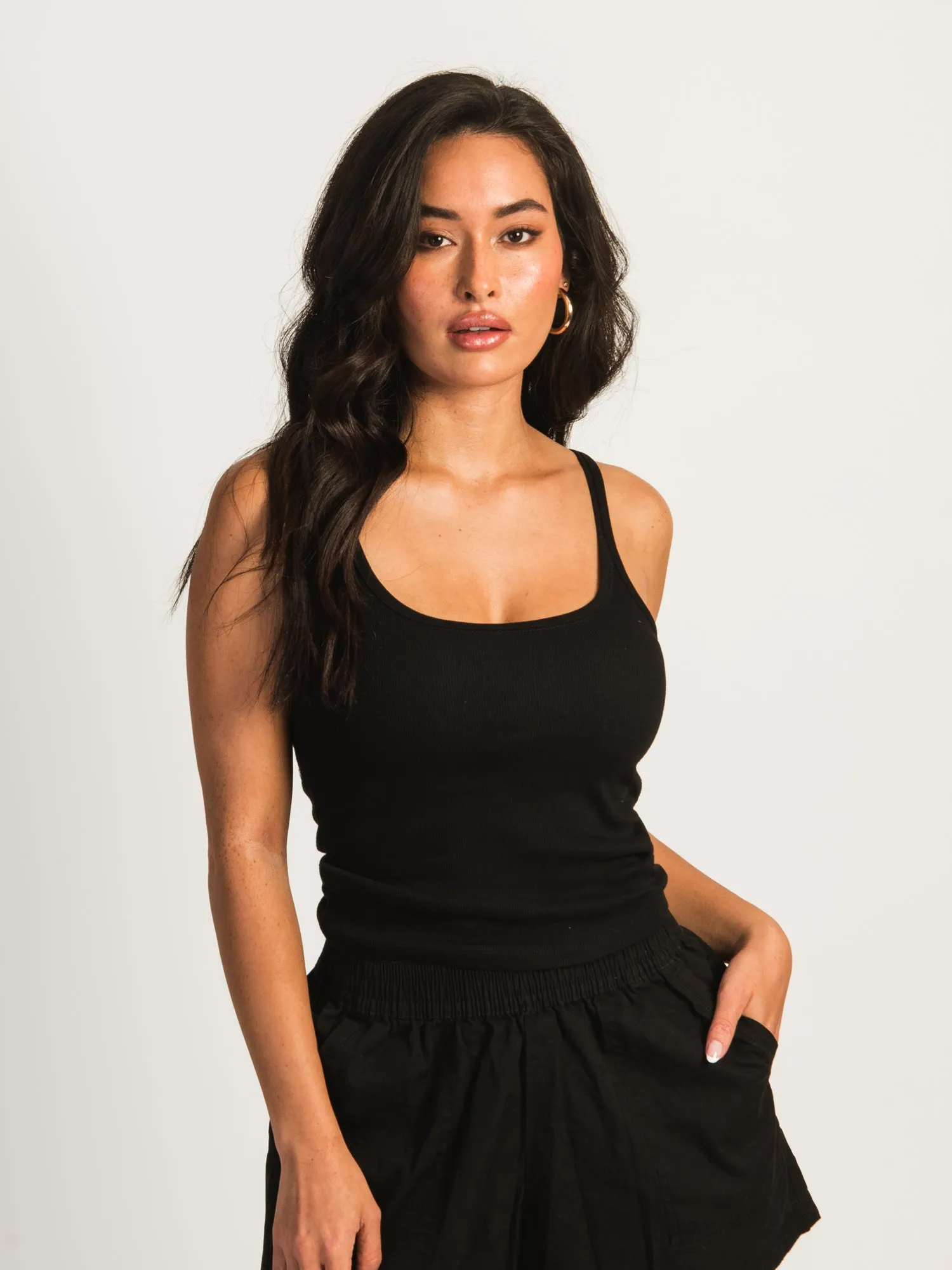 HARLOW SARAH TANK - BLACK