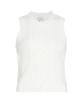 Heath Sleeveless Knit Top (Cream)