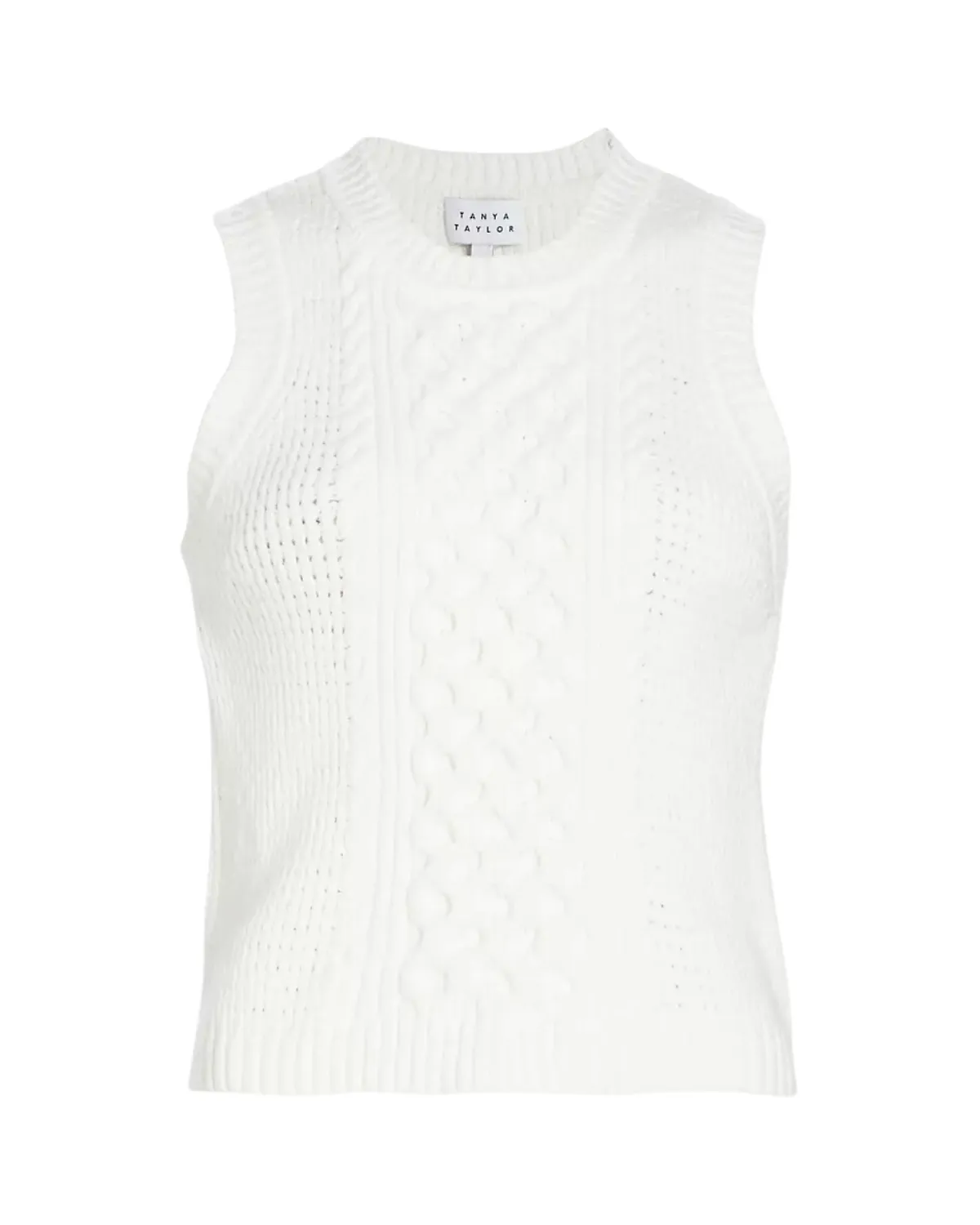 Heath Sleeveless Knit Top (Cream)