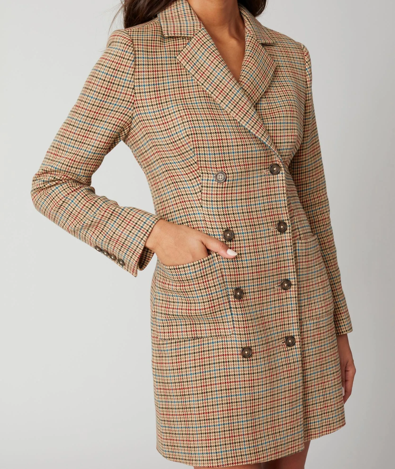 Houndstooth Reena Blazer Dress