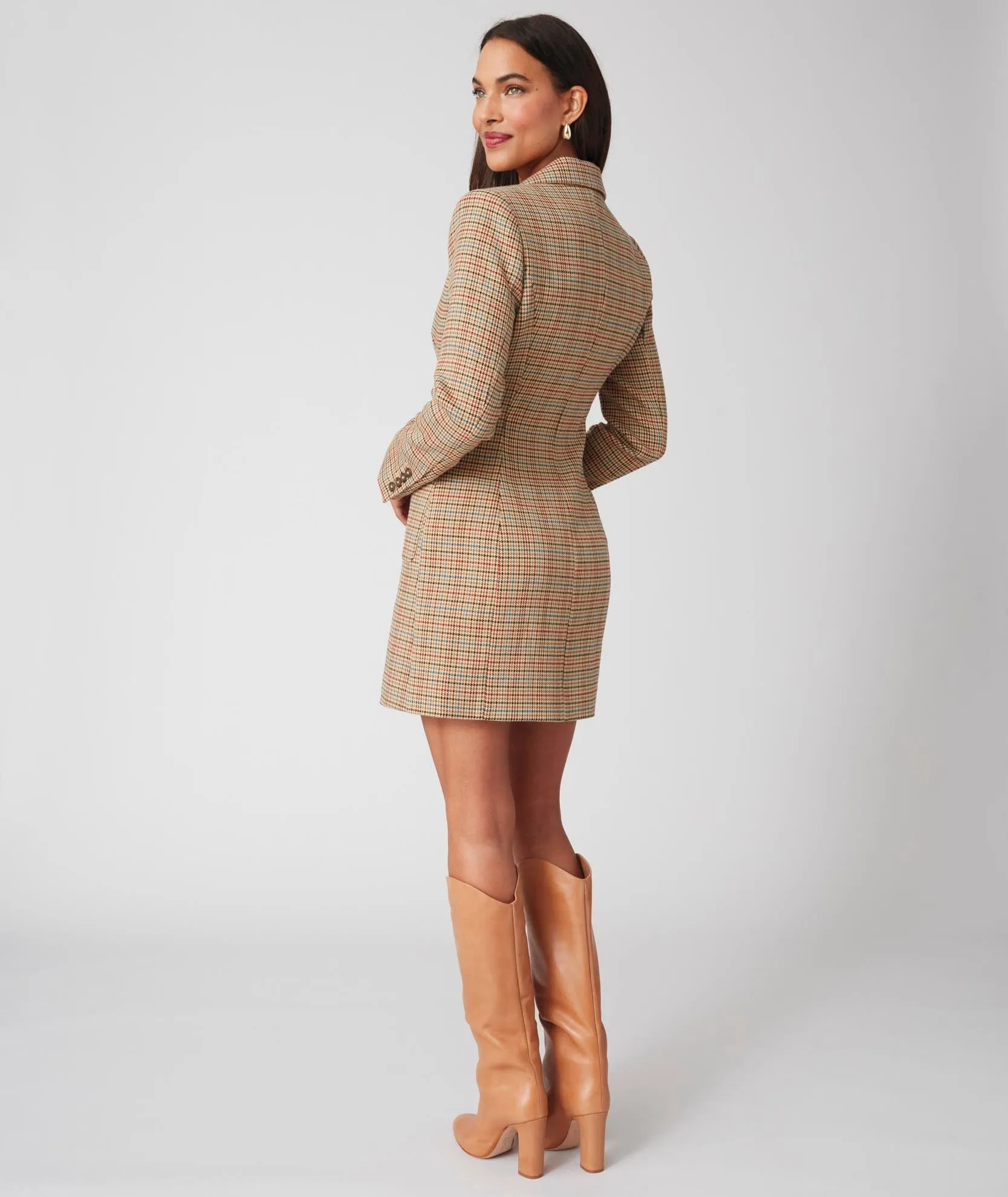 Houndstooth Reena Blazer Dress