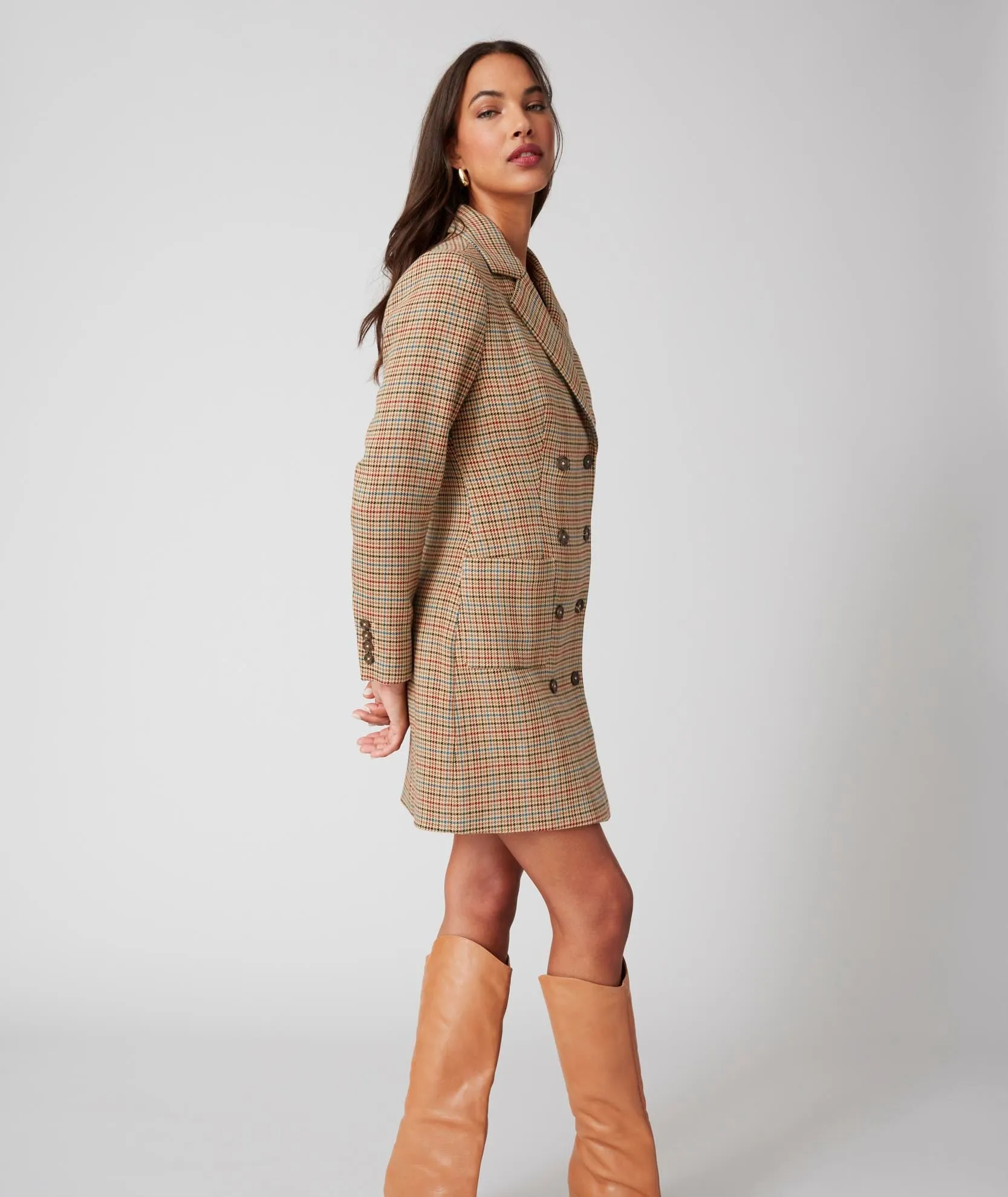 Houndstooth Reena Blazer Dress