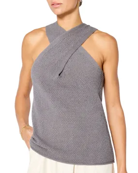 Ina Stitch Wrap Tank (Talo Grey)