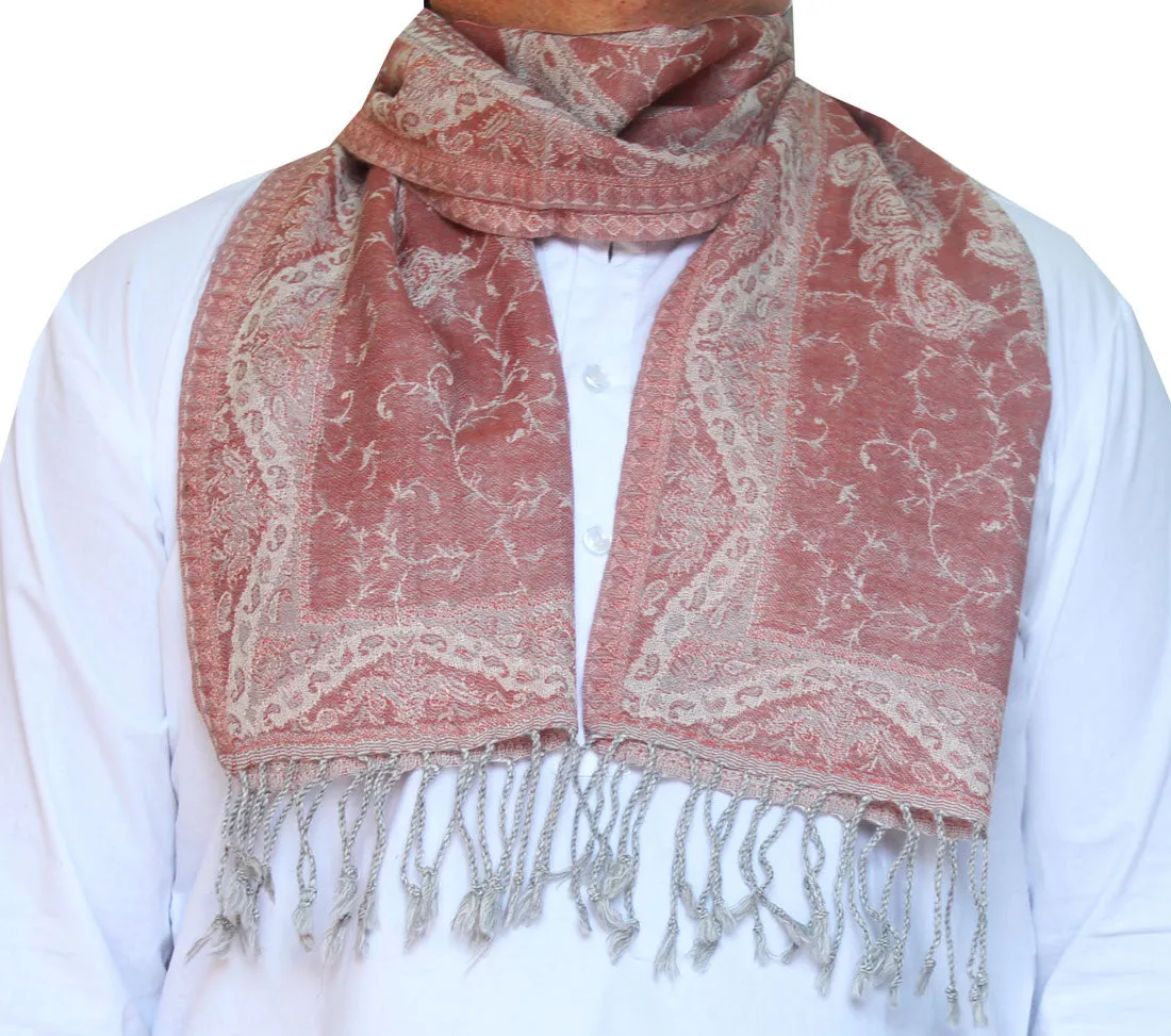 Indian Wool Jamawar Neck Mens Scarf Gift India Clothes