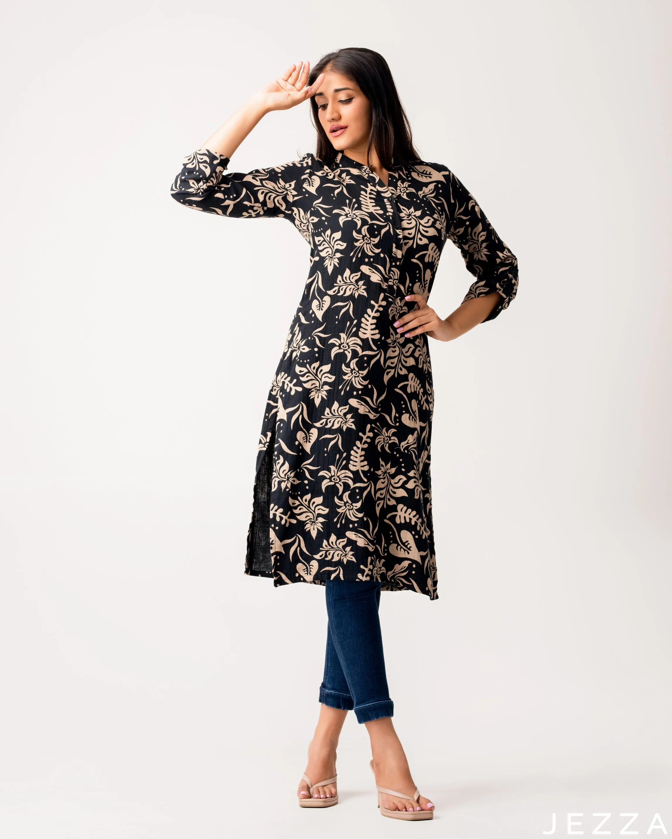 JEZZA Women's Modest Kurthi Top 50912