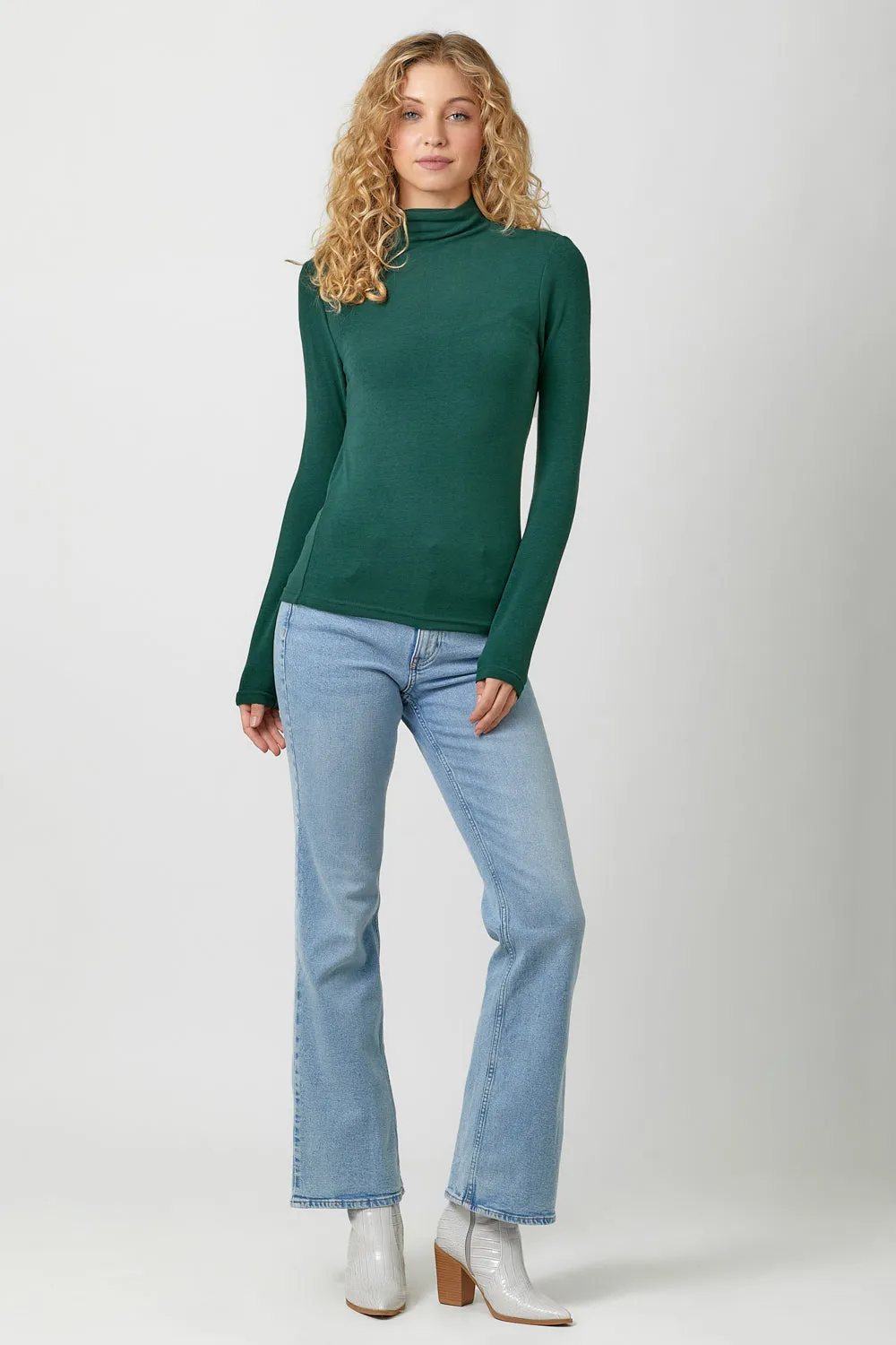 Knit Mock Neck Long Sleeve