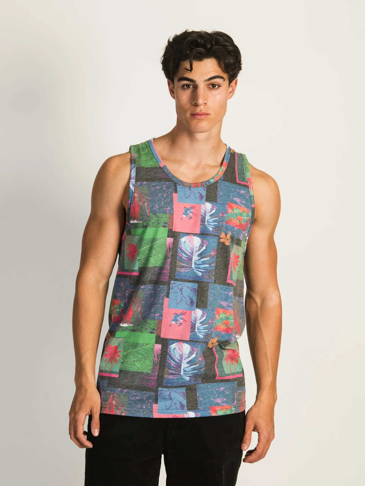 KOLBY MARCO COLLAGE PRINT TANK - PLANTS