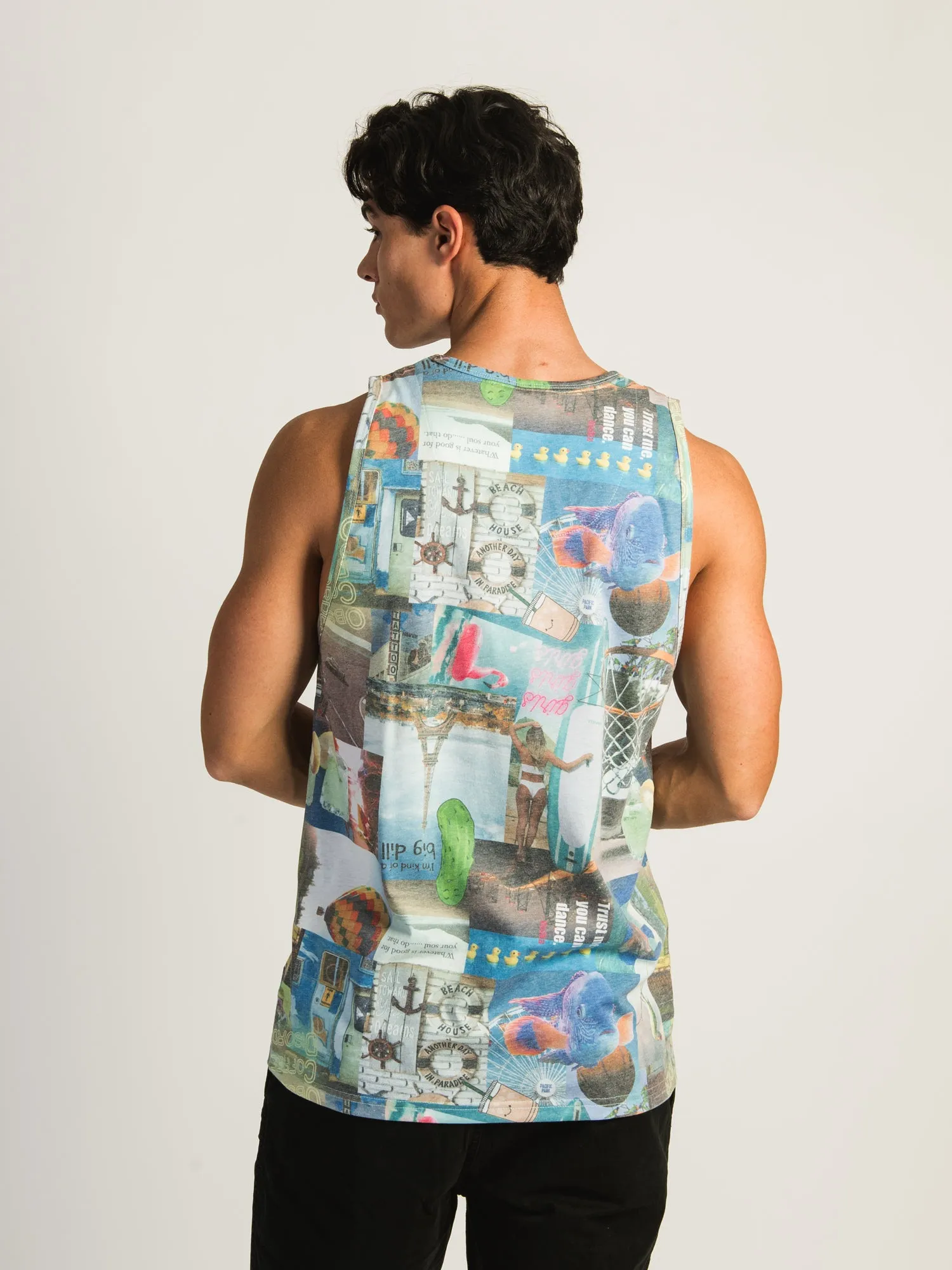 KOLBY MARCO COLLAGE PRINT TANK